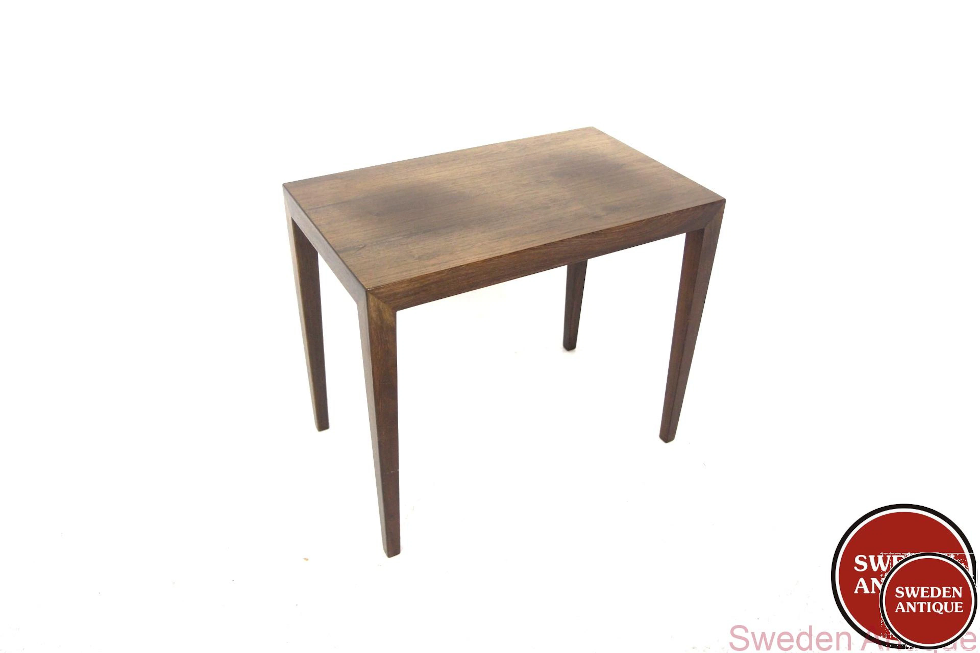 Side table Severin Hansen for Haslev Møbelfabrikk 1960s Den. Rosewood