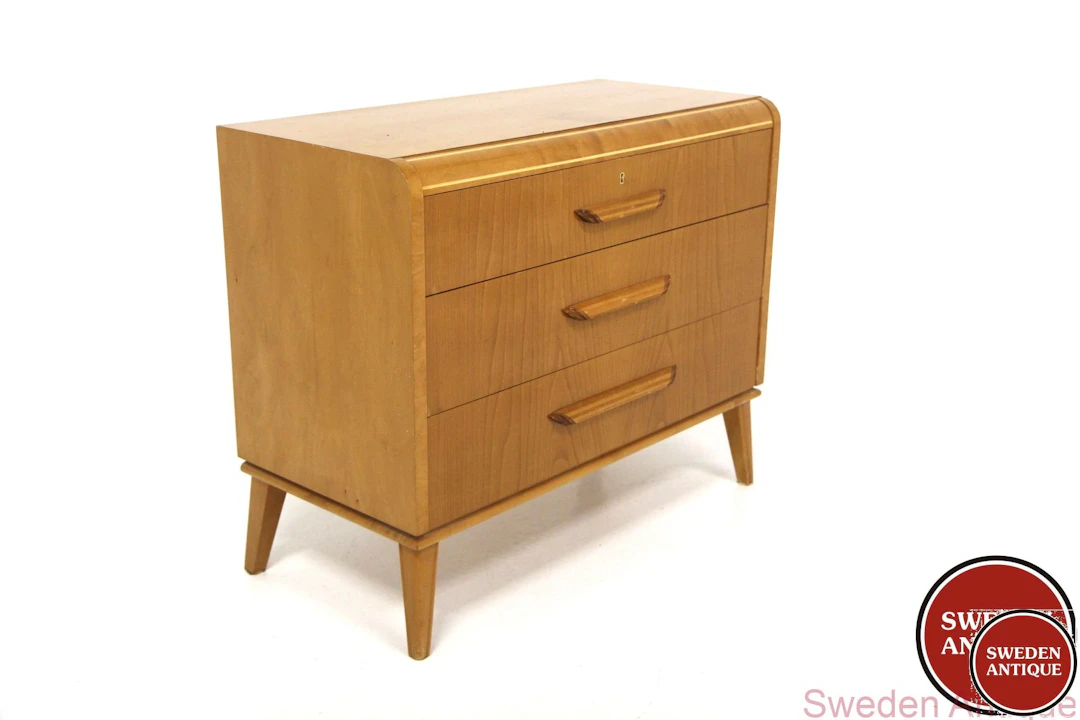 Chest of drawers Swedish Modern 1940s Swe. Elm