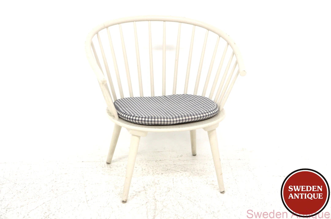 Lounge chair Eker Gillis Lundgren for Möbel-IKÉA 1960s Swe. White