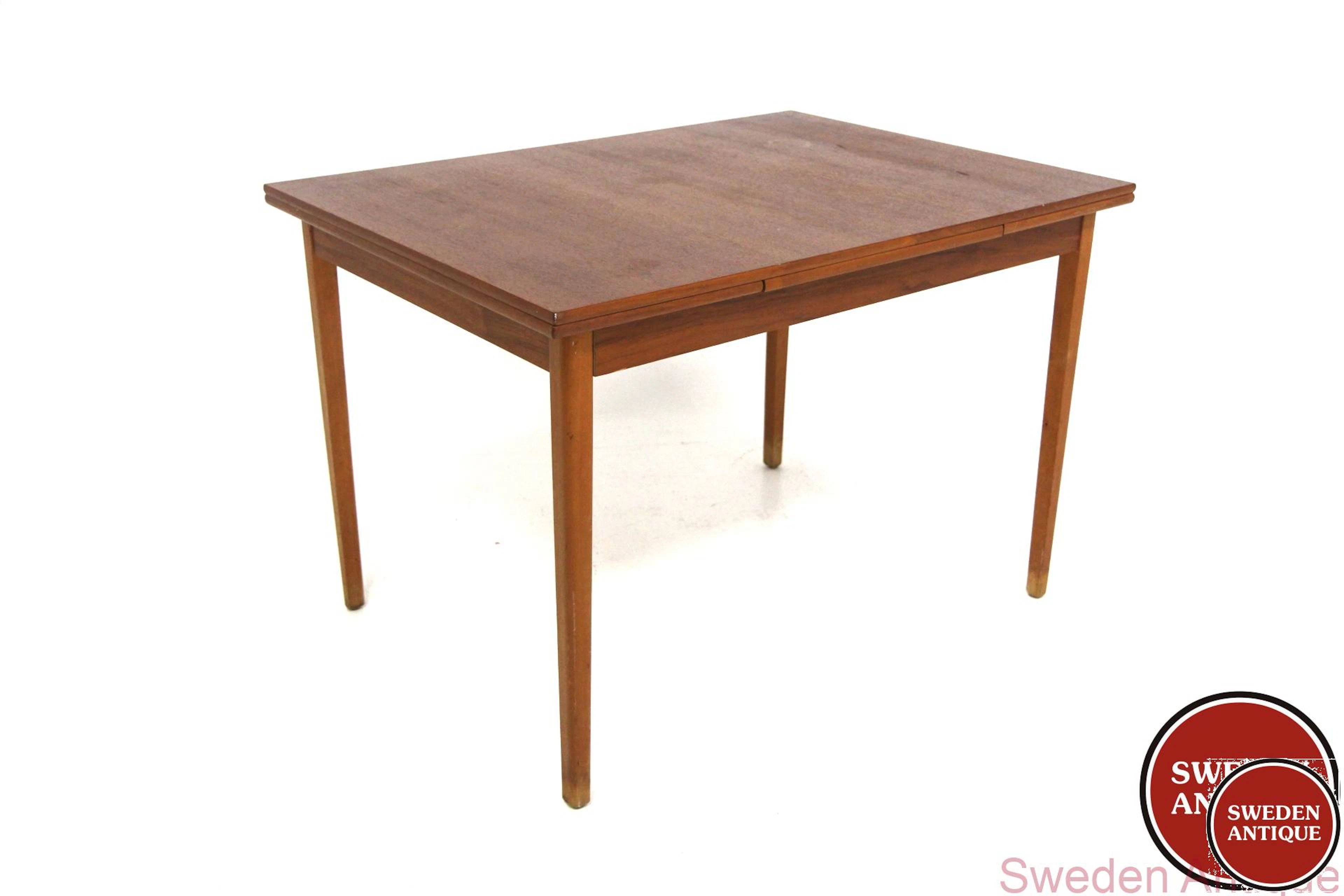 Dining table Year: 1950s Origin: Swe. Material: Teak Beech W: 110