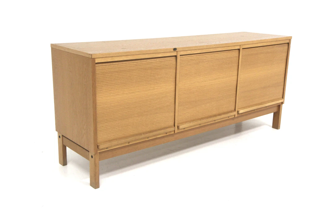 Sideboard Year: 1970s Origin: Swe. Material: Oak W: 157cm D: 42cm H: 68cm