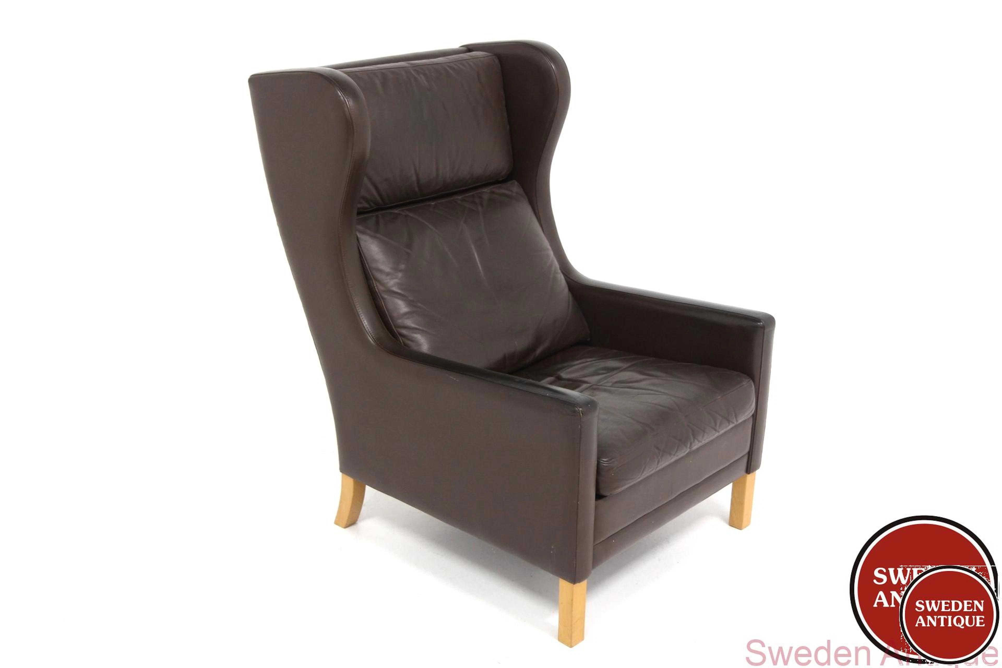 Lounge chair 1960s Den. Leather