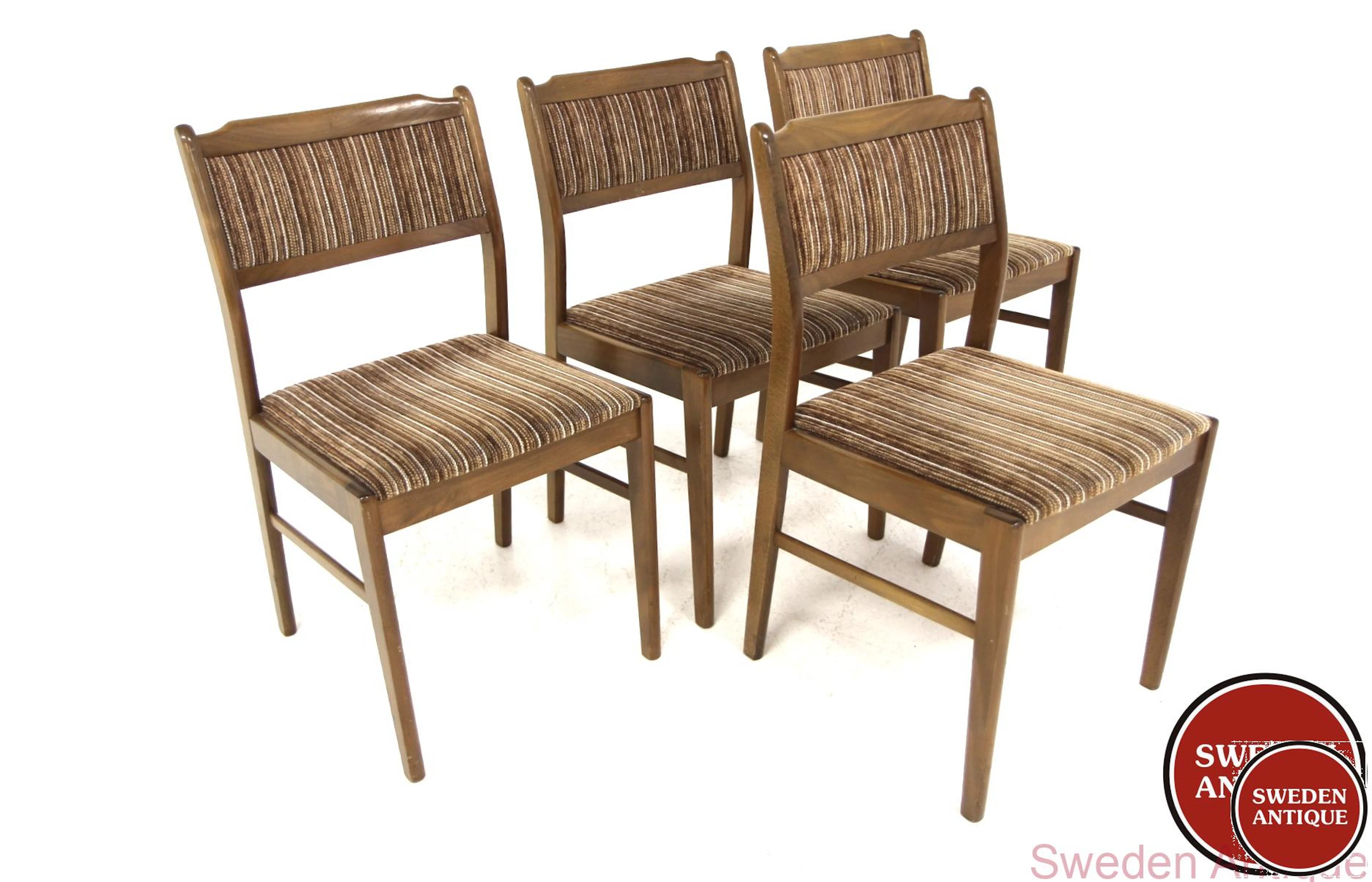 4 Chairs 1970s Swe. Beech