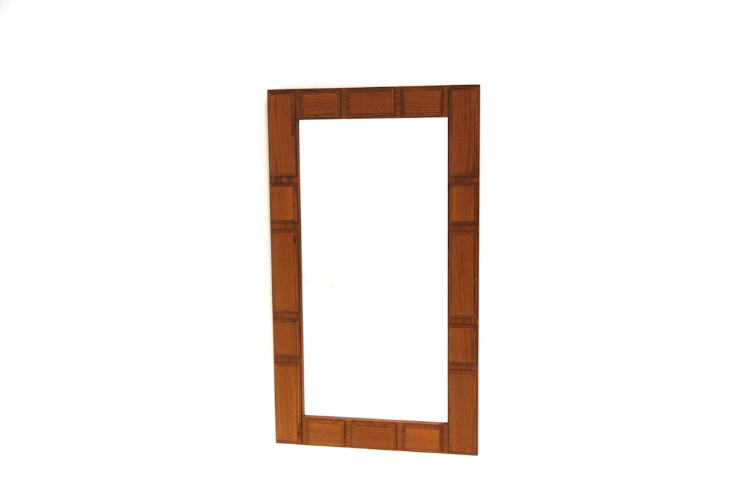 Mirror Glas & Trä ,Hovmantorp Year: 1960s Origin: Swe. Material: Teak
