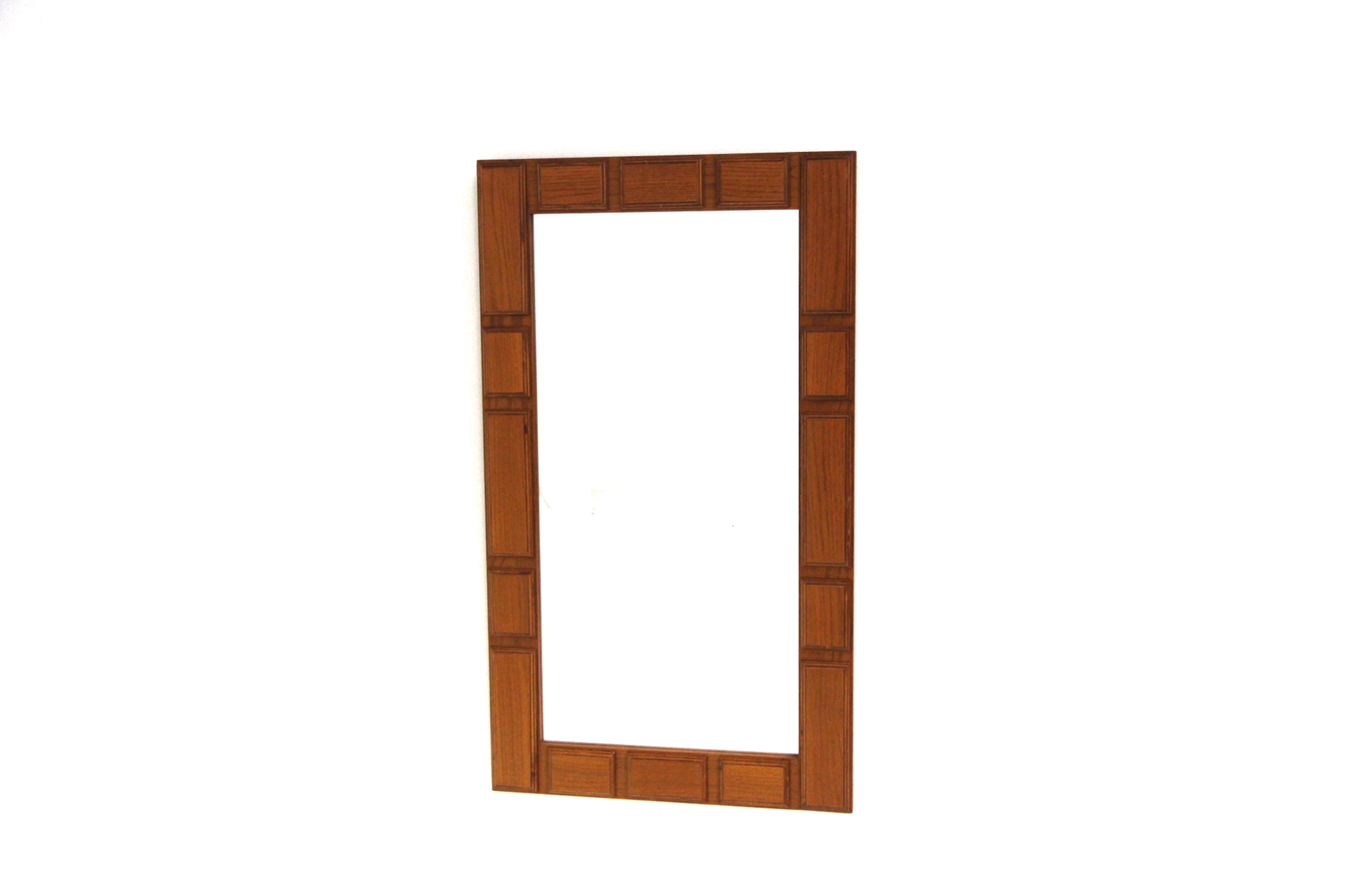 Mirror Glas & Trä ,Hovmantorp Year: 1960s Origin: Swe. Material: Teak