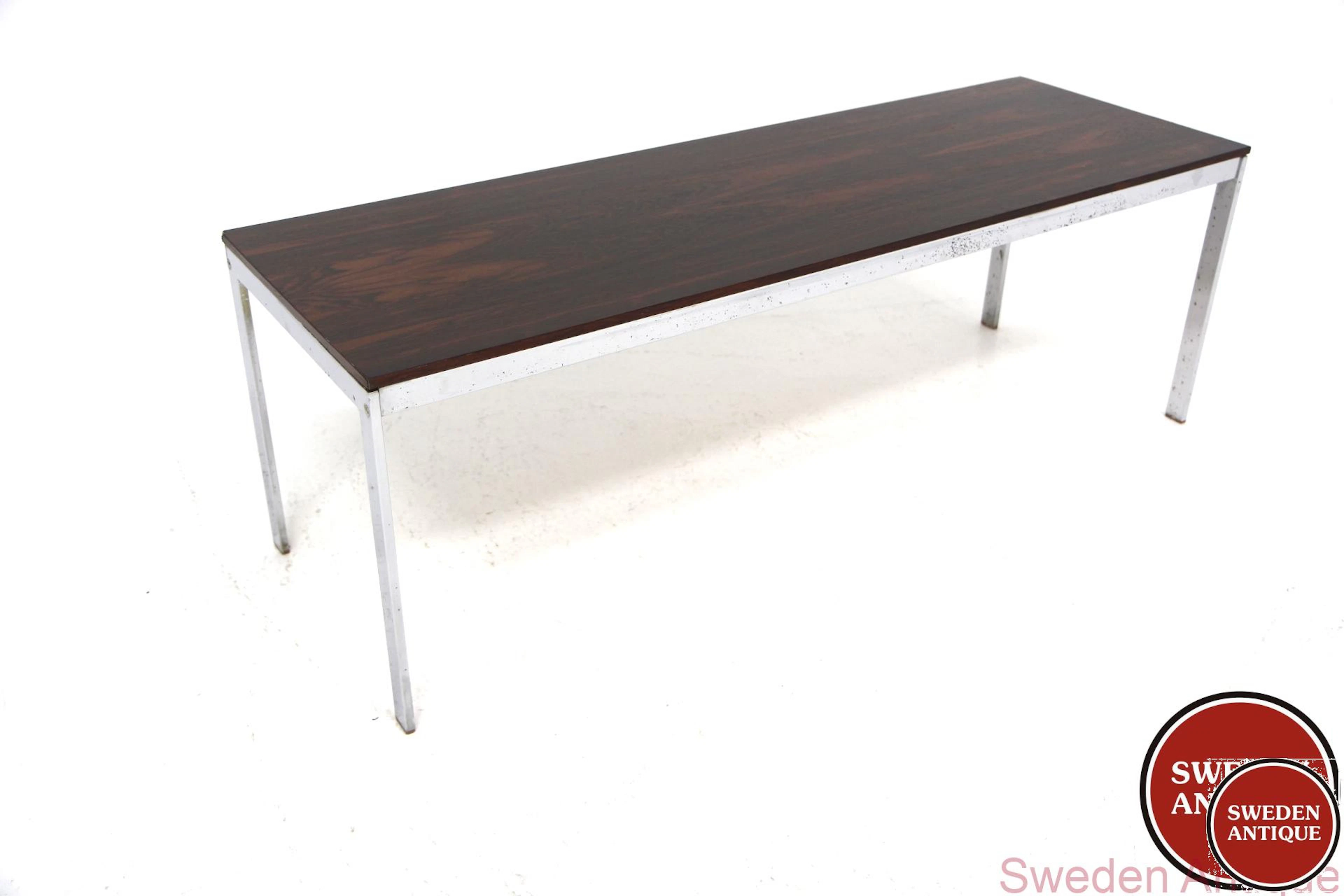 Bench Alpacka Gillis Lundgren for Möbel-IKÉA 1960s Swe. Rosewood Metal