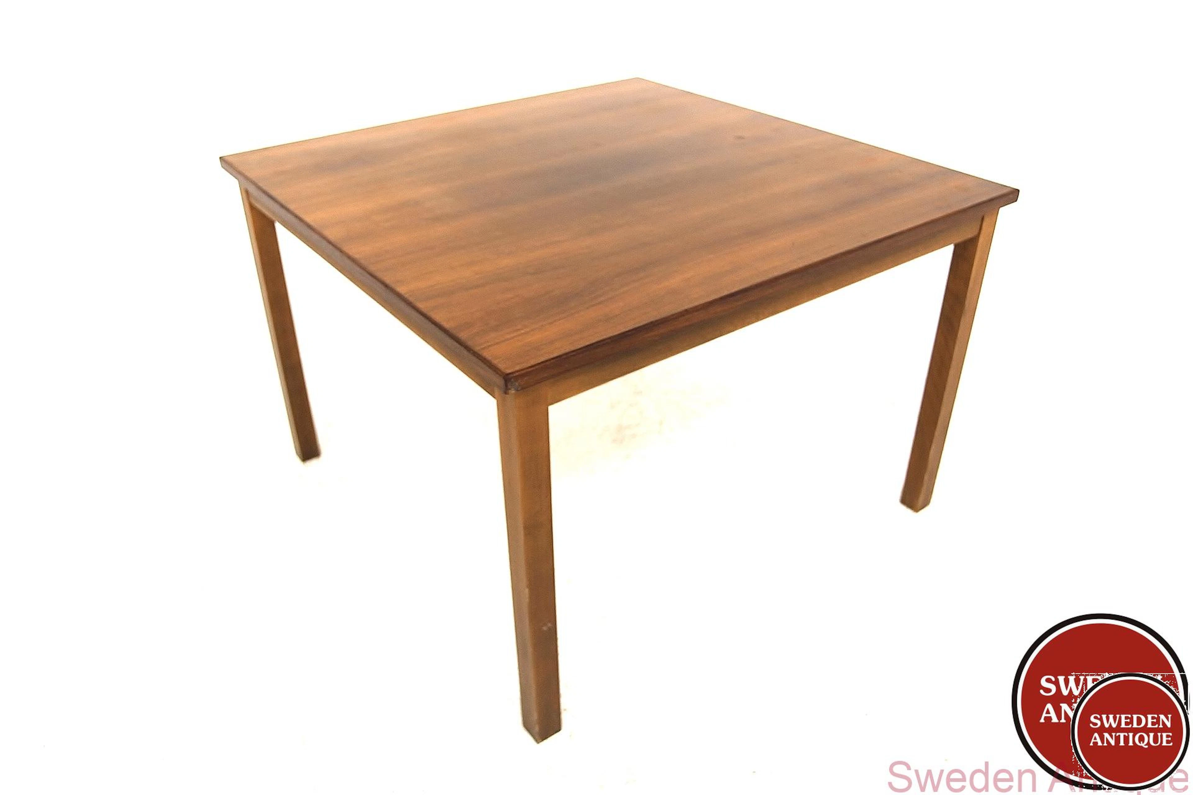 Side table 1960s Swe. Walnut Beech