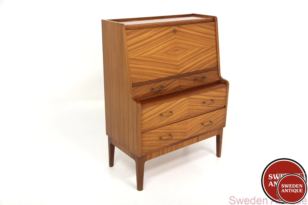 Secretary Year:1950s Origin:Swe. Material:Mahogany Metal W:83cm D:46cm H:110cm