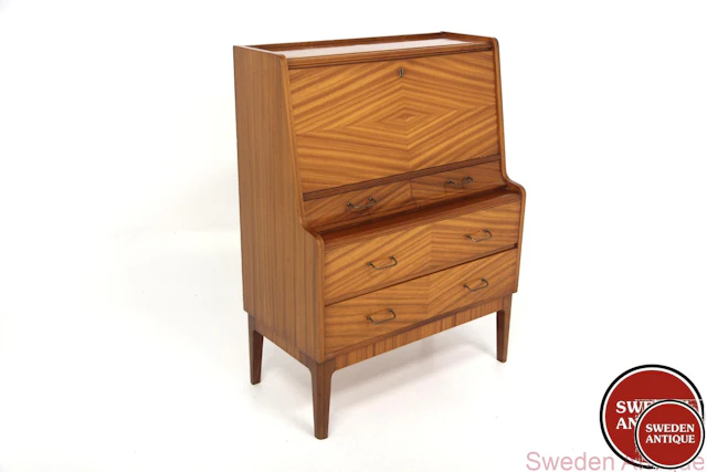 Secretary Year:1950s Origin:Swe. Material:Mahogany Metal W:83cm D:46cm H:110cm