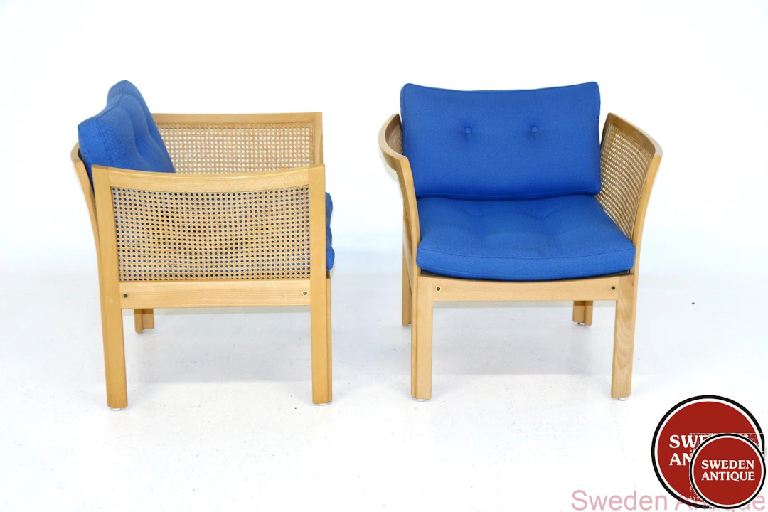 2Pcs Lounge chairs Plexus Illum Wikkelsø Year: 1980s Origin: Den.