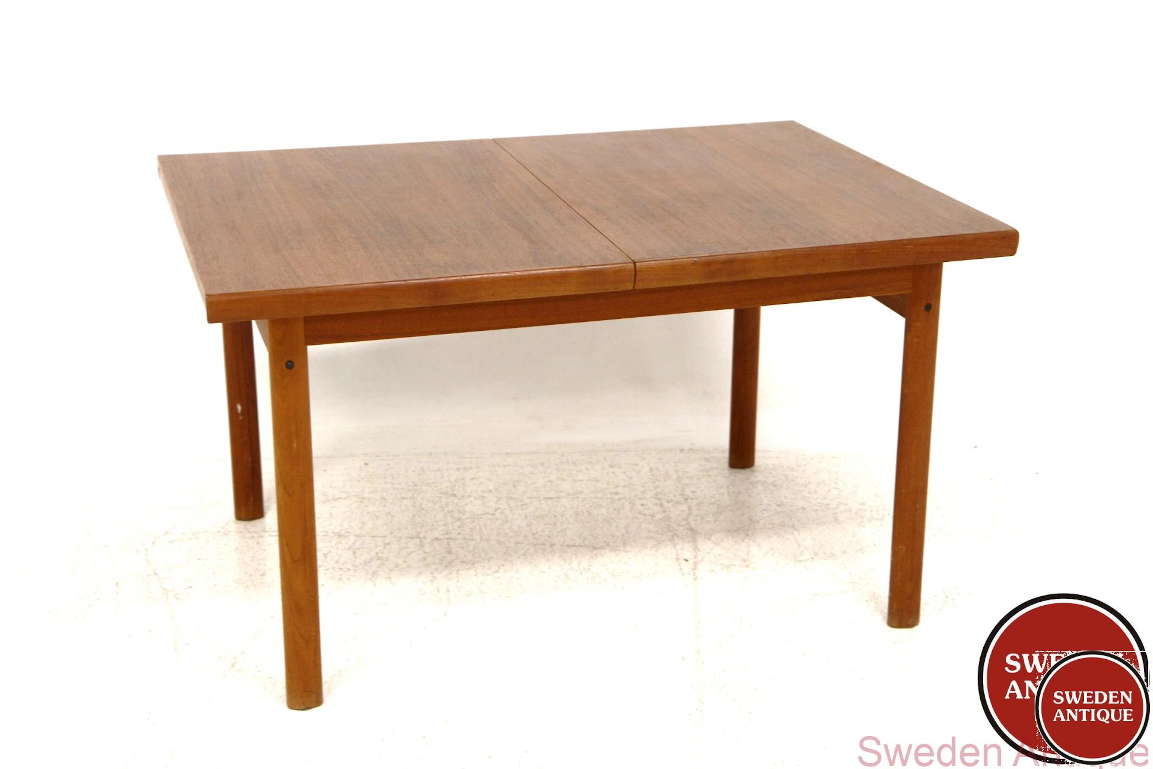 Dining table Missing leaves Year: 1960s Origin: Swe. Material: Teak