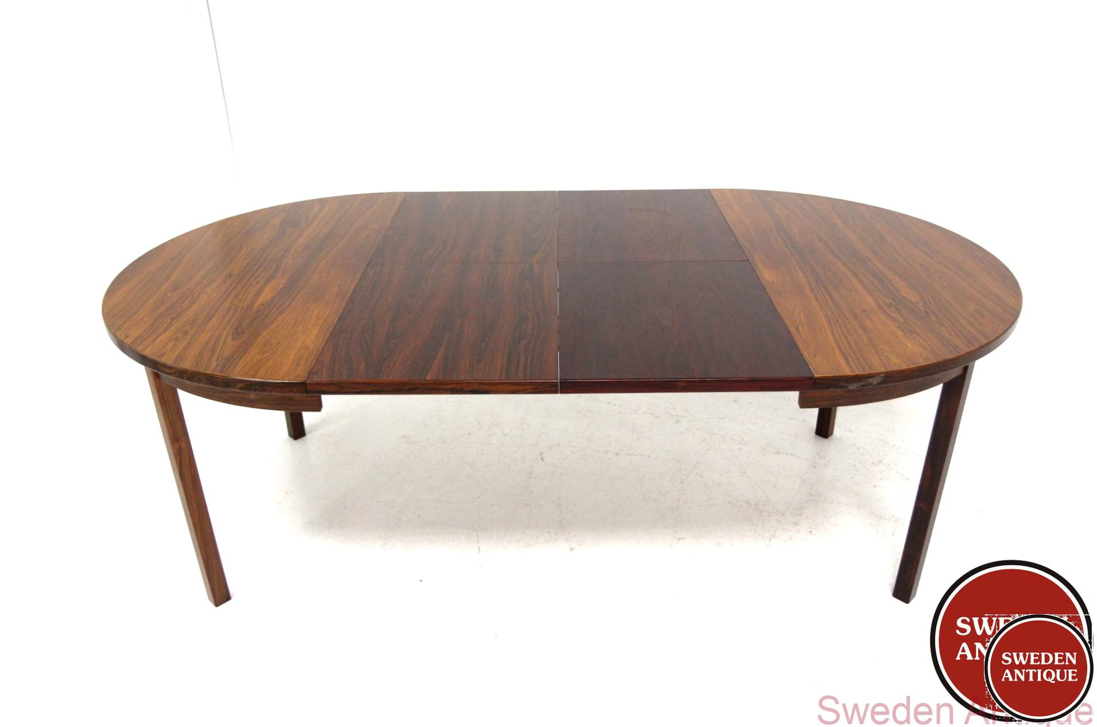 Dining table Year: 1960s Origin: Swe. Material: Rosewood W: 120 +45