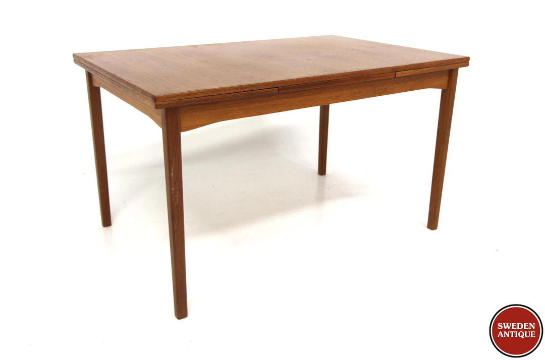 Dining table Year: 1960s Origin: Swe. Material: Teak W: 130 +40 +40cm