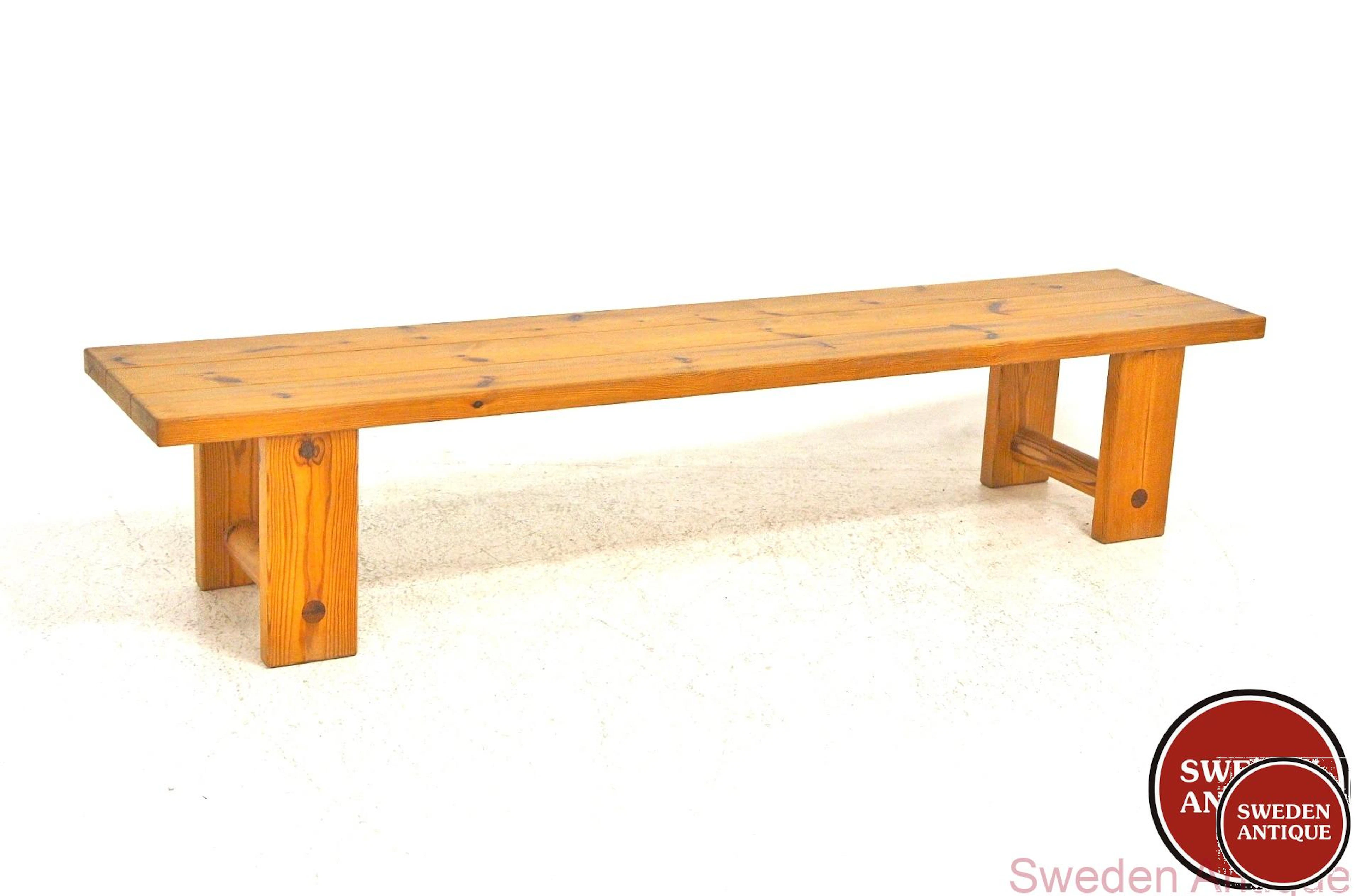 Bench 1970s Swe. Pine 200 cm