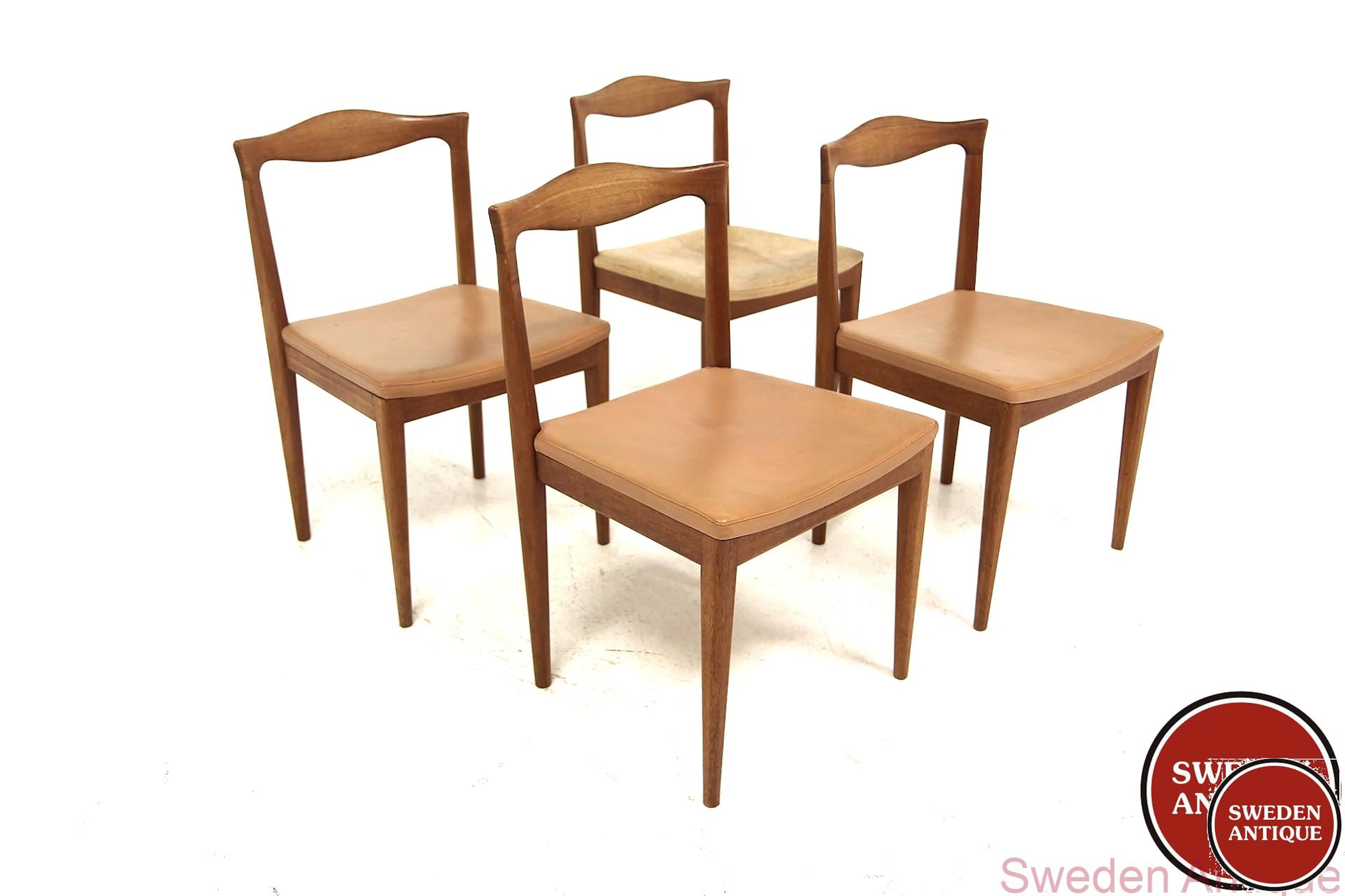4Pcs Chairs Karl Erik Ekselius for JOC, Vetlanda Year: 1960s Origin: