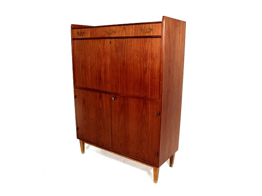 Secretary 1950s Swe. Teak Beech