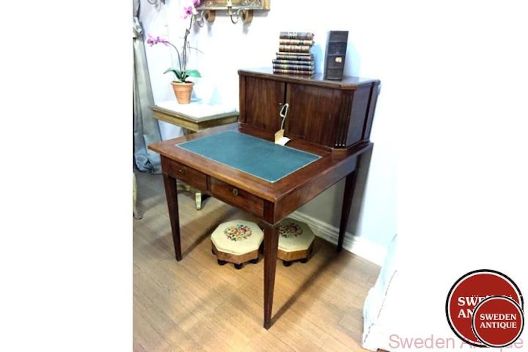 Antique Writing desk late Gustavian Mahogany 19th century