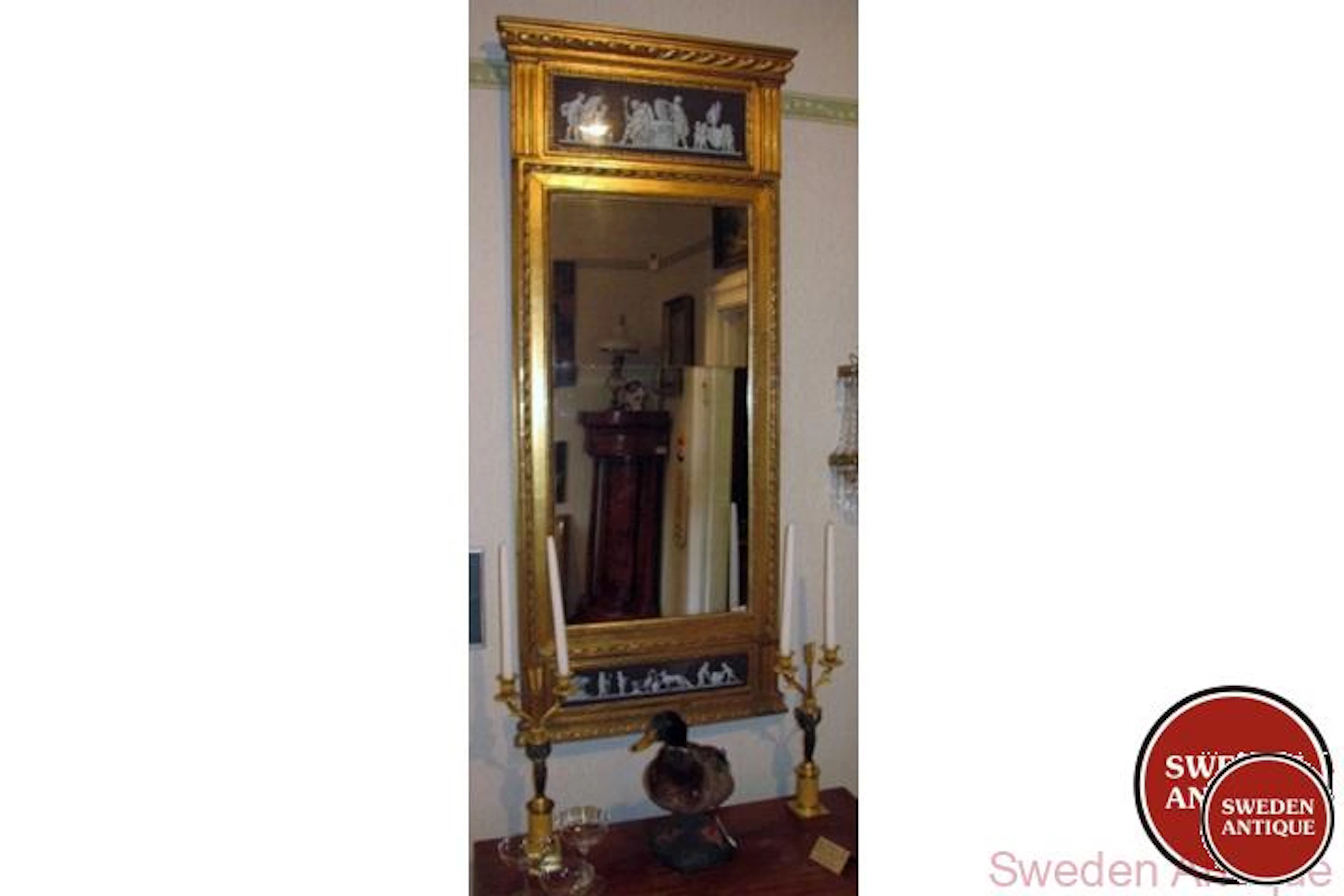 Antique Mirror Late Gustavian