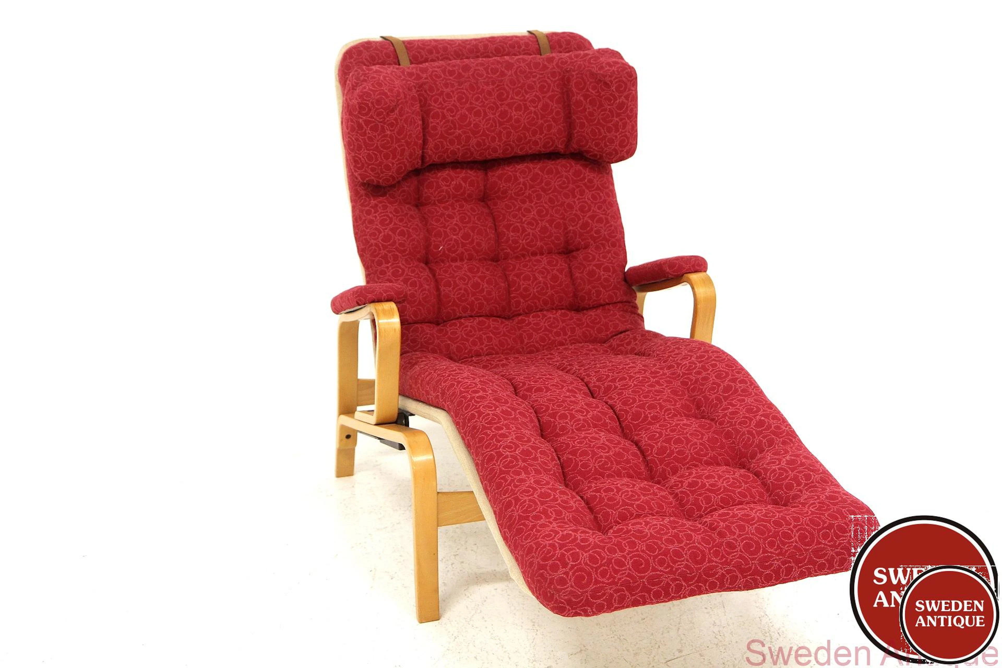 High back Lounge chair "Fenix" Sam Larsson for DUX 1970s Swe. Beech