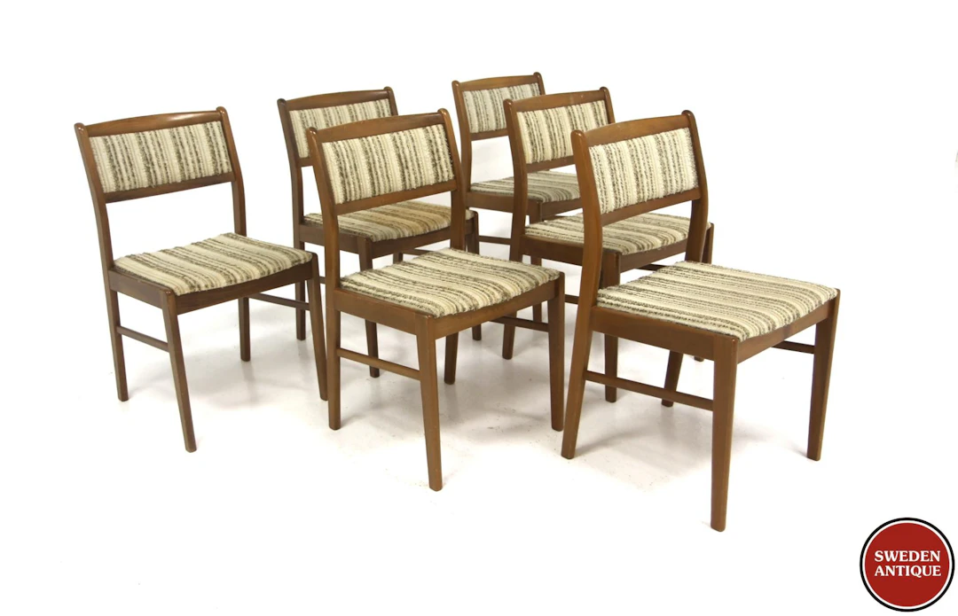 6Pcs Chairs Snickerinytt AB, Lammhult Year: 1960s Origin: Swe. Material: