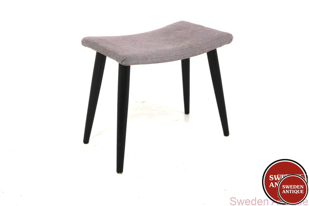 Stool Year: 1950s Origin: Swe. Material: Black W: 46cm D: 30cm H: 40cm