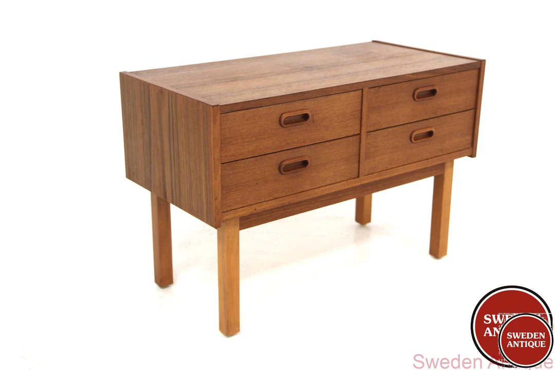Chest of drawers 1960s Swe. Teak Beech