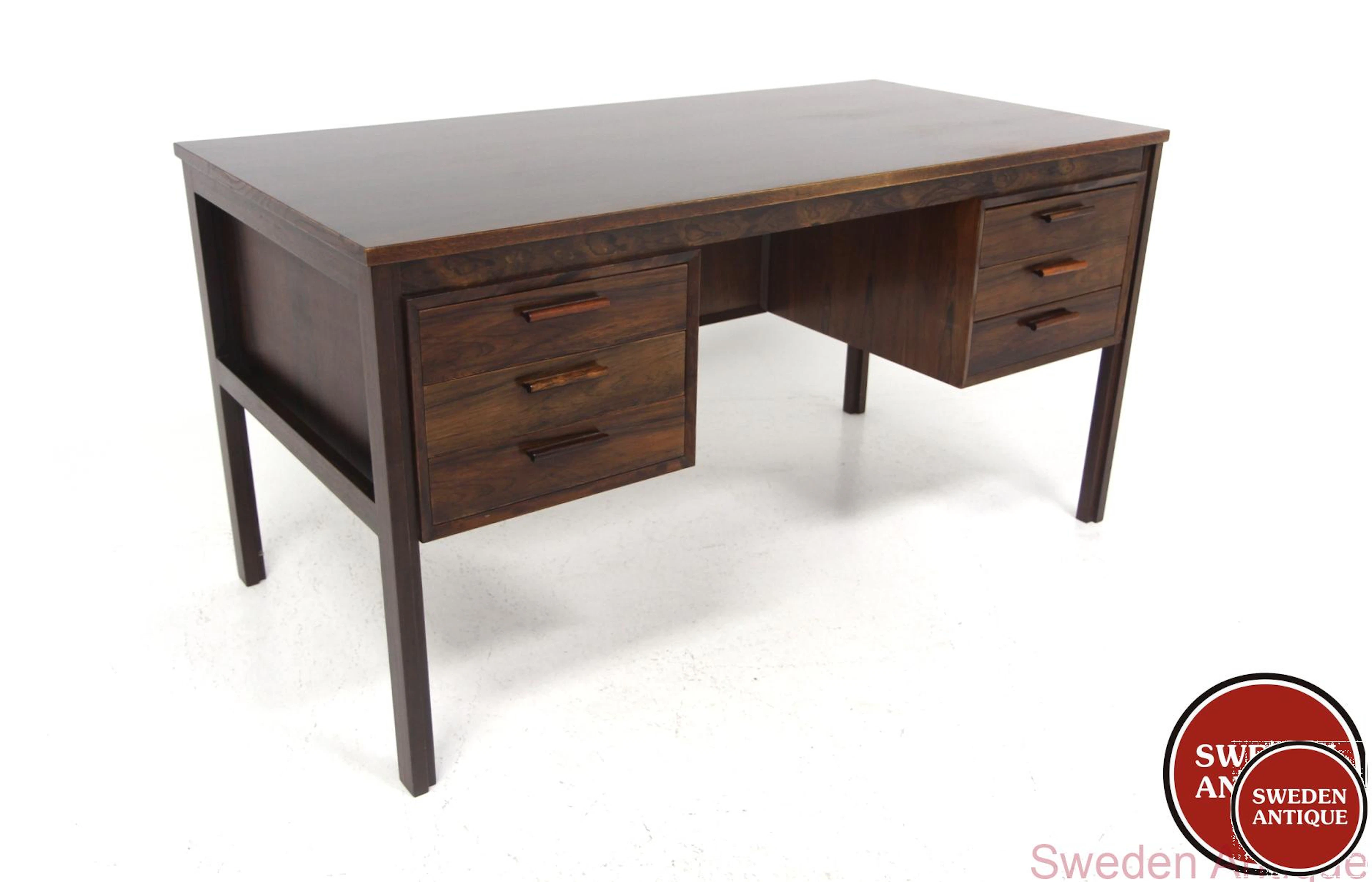 Writing desk Year: 1960s Origin: Swe. Material: Rosewood§ W: 140cm