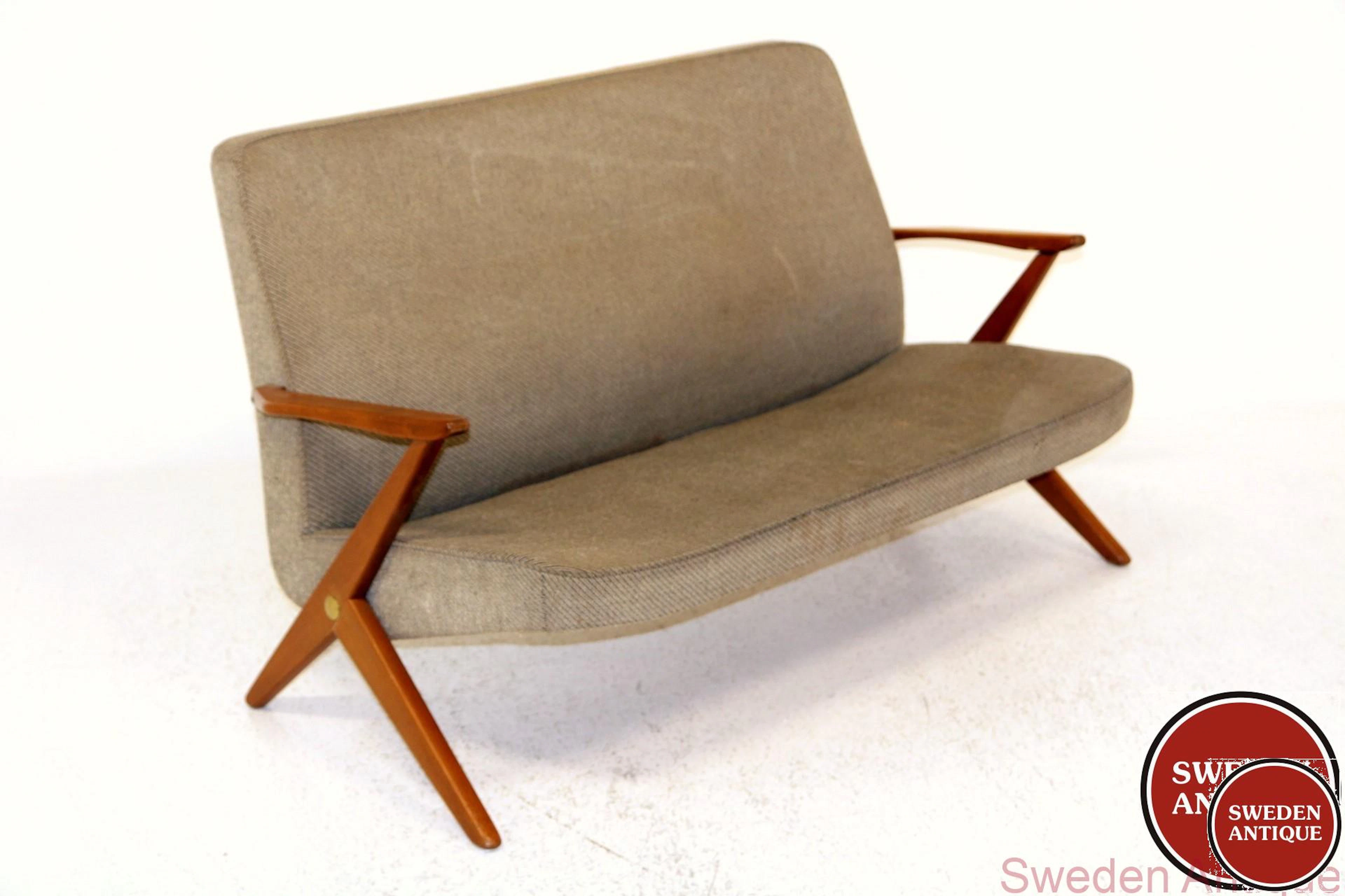 2-seat sofa Bengt Ruda for NK, Nordiska Kompaniet. Year: 1950s Origin: