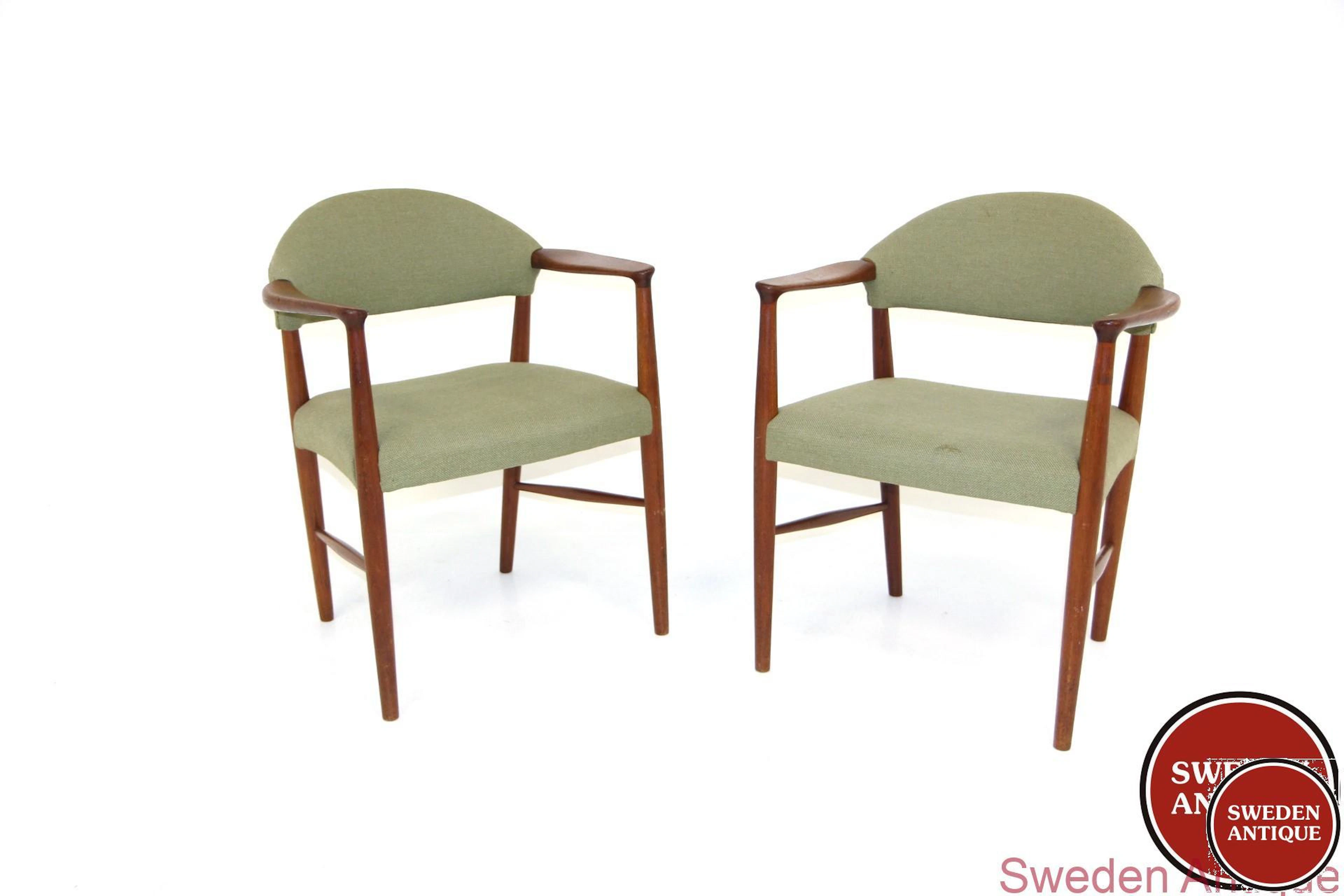 2 Armchair "Model 223" Kurt Olsen for Slagelse Møbelværk 1950sDen.Teak