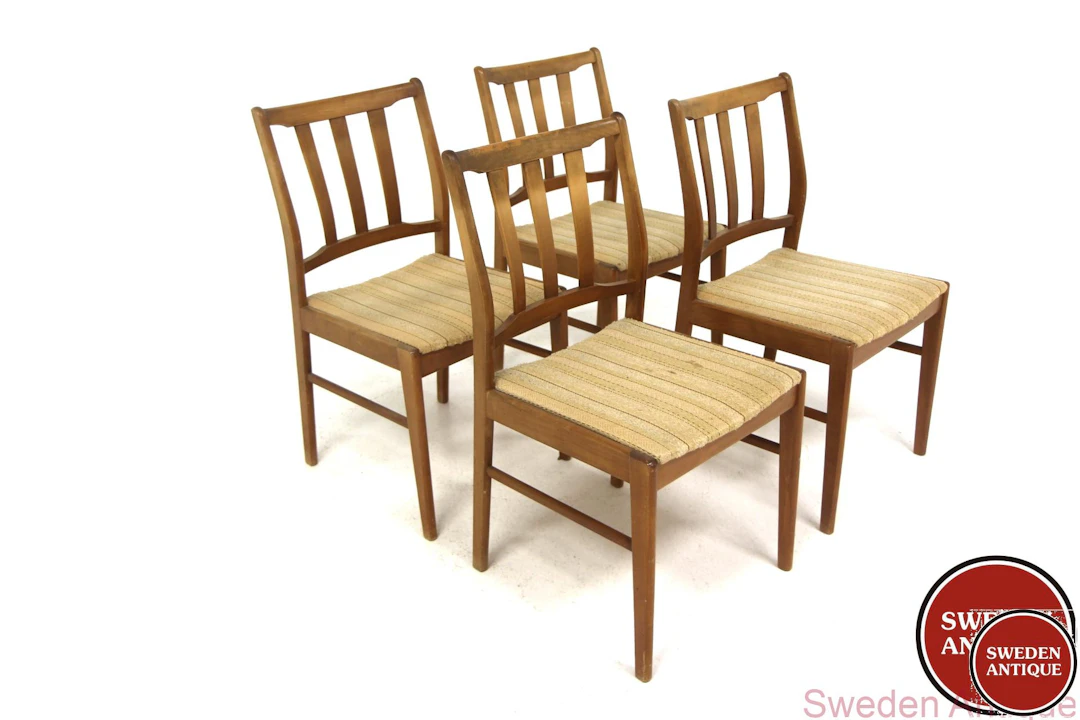 4 Chairs 1960s Swe. Beech