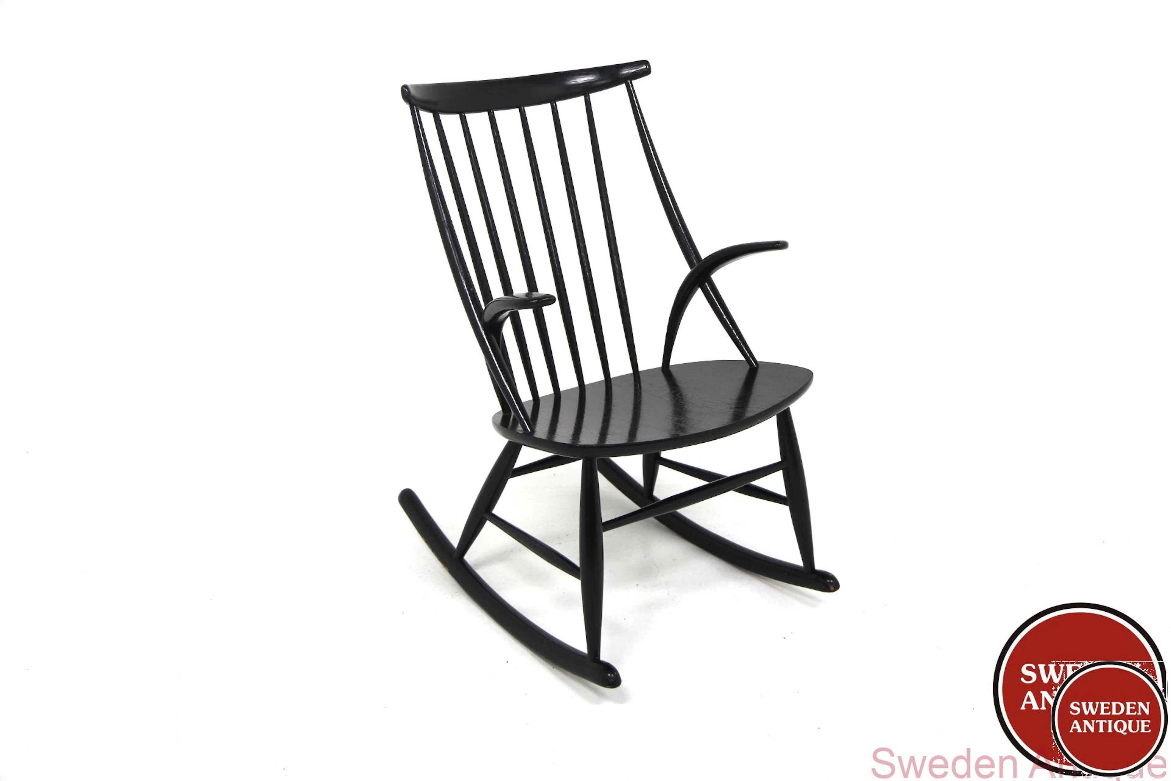 Rocking chair Mod IW3 Illum Wikkelsø for Niels Eilersen Year: 1960s