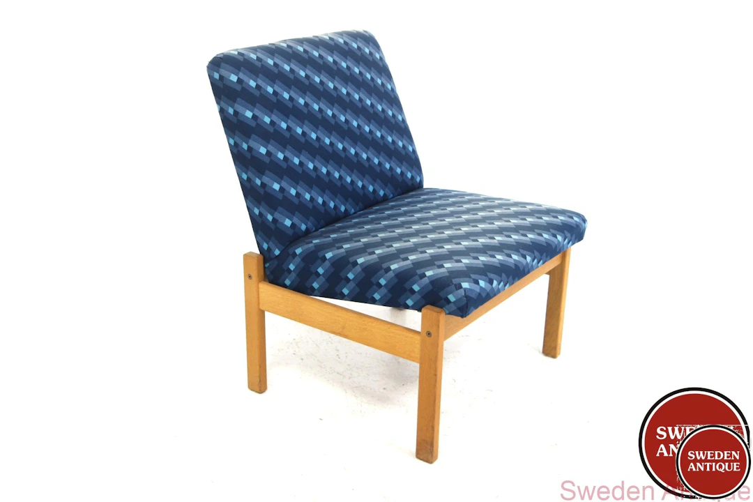 Lounge chair Domino Yngve Ekström for Swedese 1960s Swe. Oak
