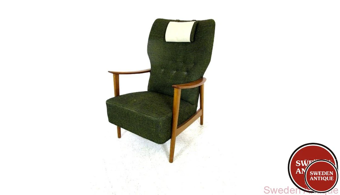 Lounge chair Duxello DUX Year: 1950s Origin: Swe. Material: Oak W: