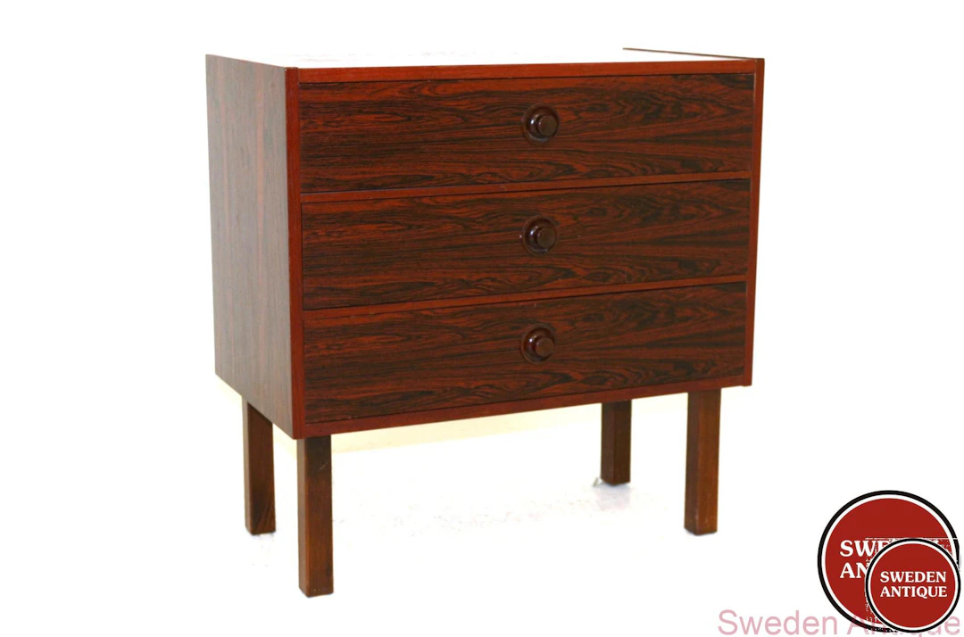 Chest of drawers 1960s Swe. Rosewood Beech