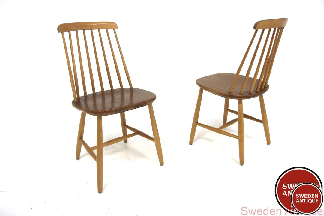 2Pcs Chairs Nässjö Stolfabrik, NESTO Year: 1969 Origin: Swe. Material: