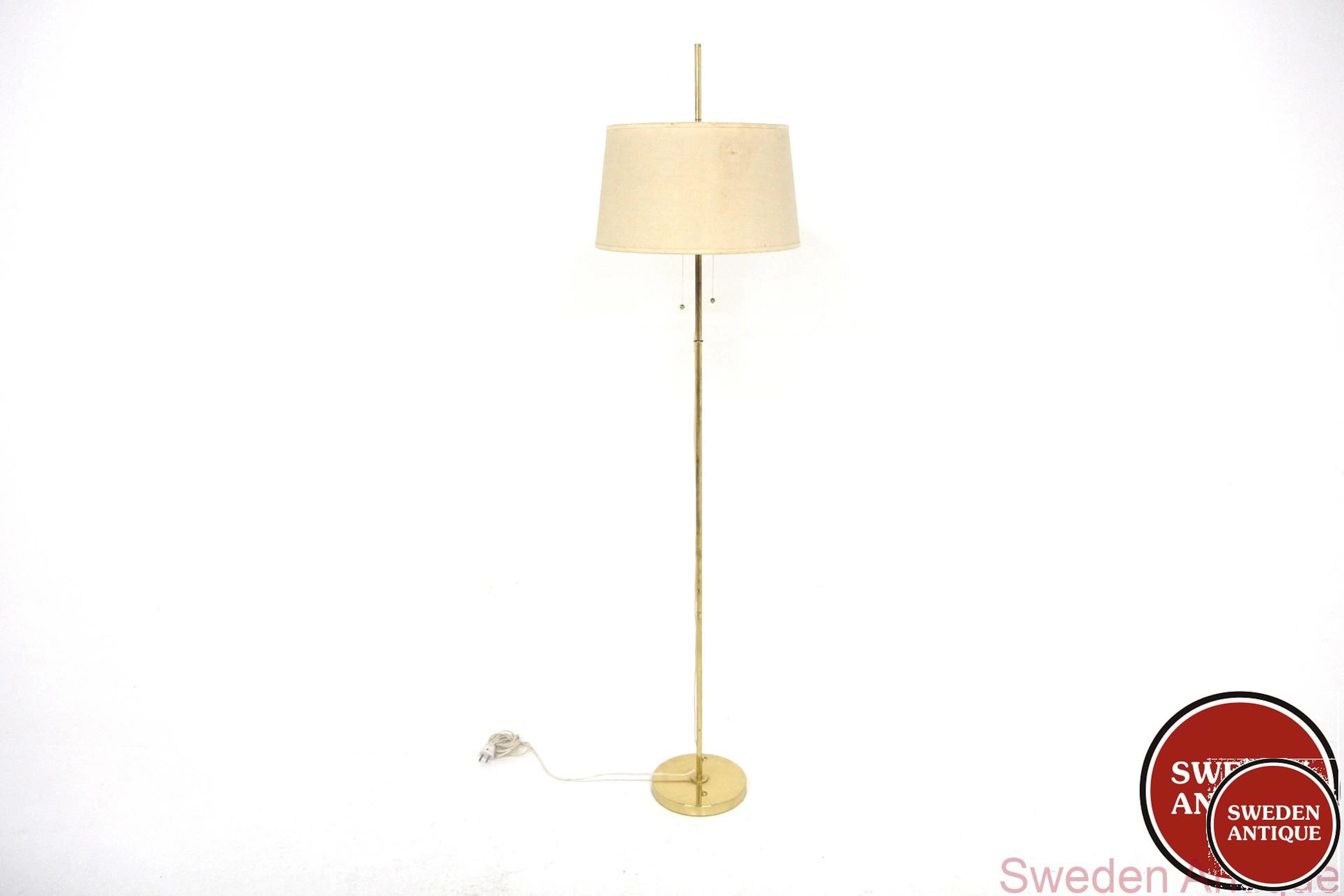 Floor lamp Model G-89 Hans-Agne Jokobsson, Markaryd 1970s Swe. Metal