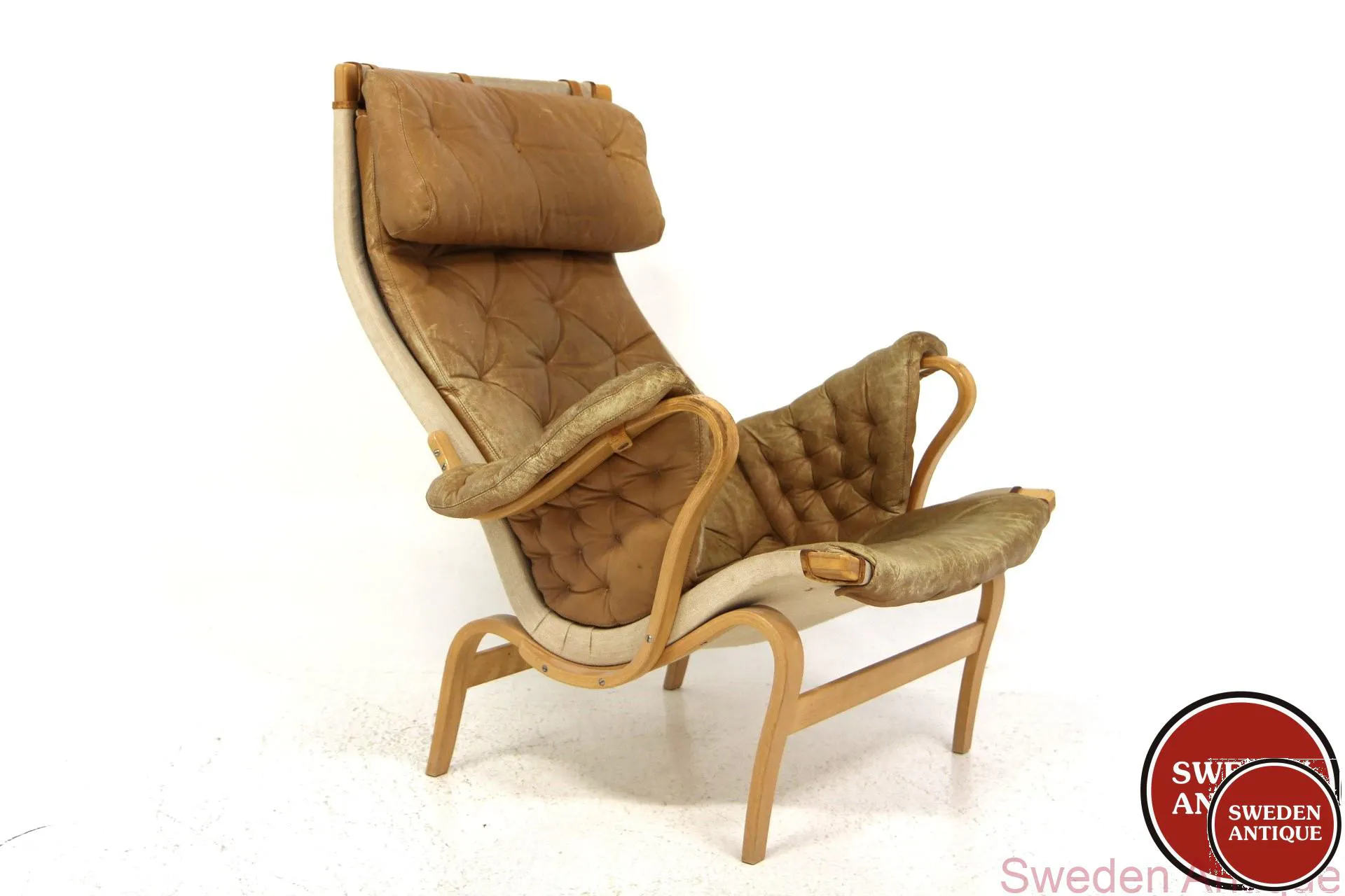 High back Lounge chair High back Pernilla Bruno Mathsson for DUX 1970s