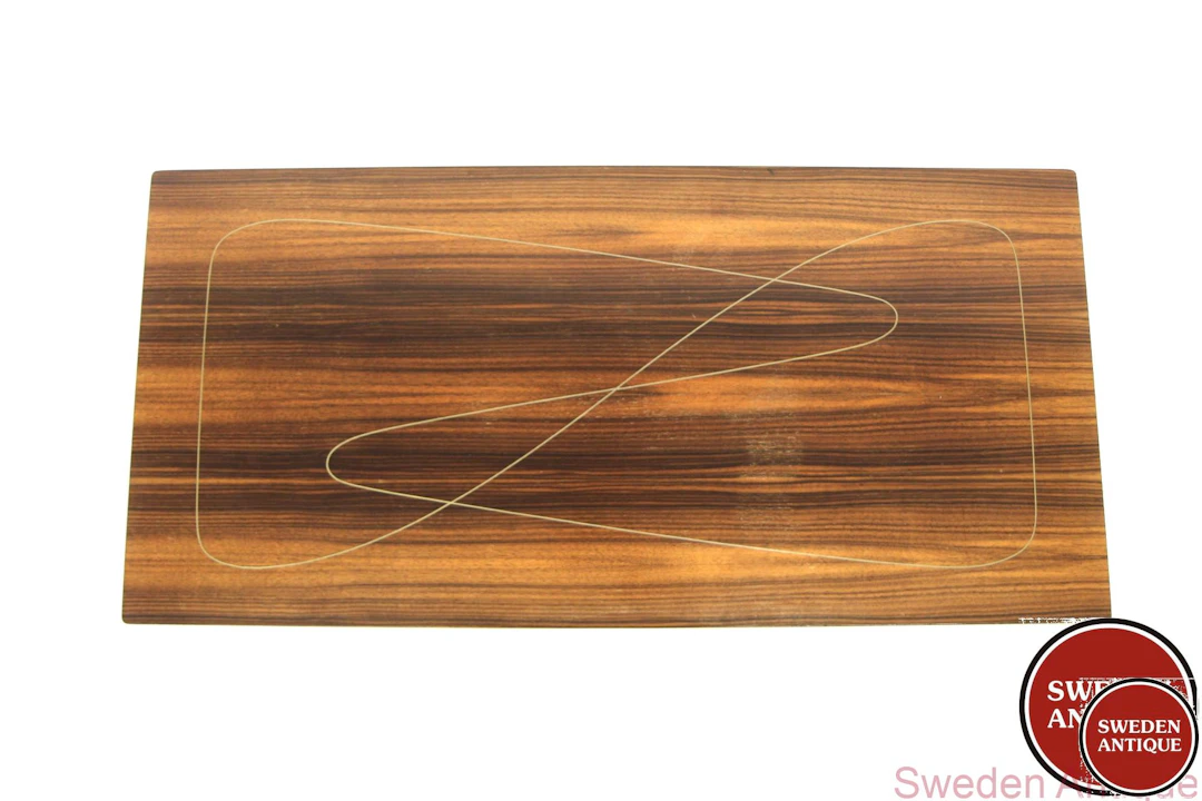 Coffee table 1960s Swe. Rosewood Beech Metal