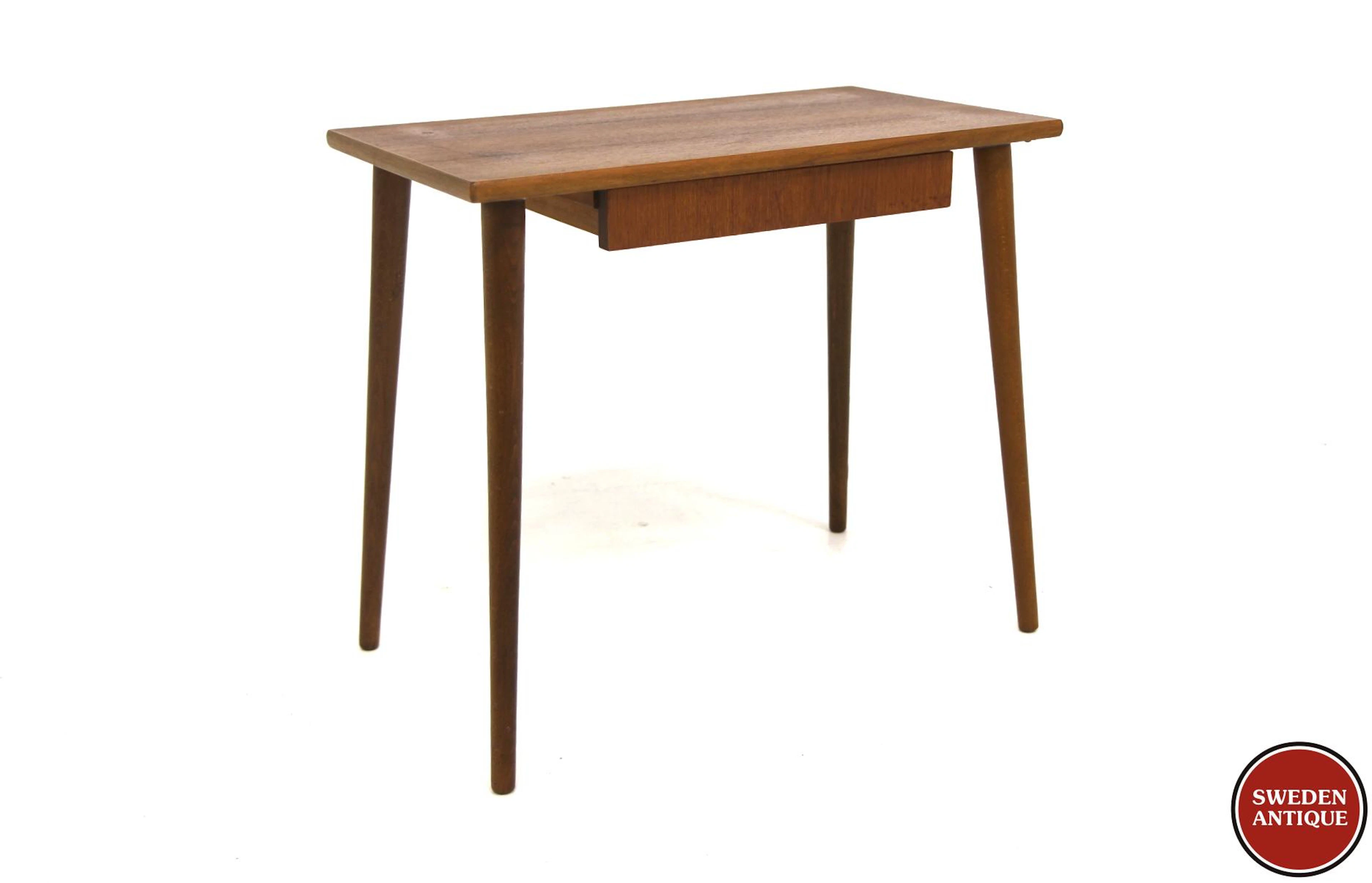 Bedside table Year: 1950s Origin: Swe. Material: Teak Beech W: 59cm