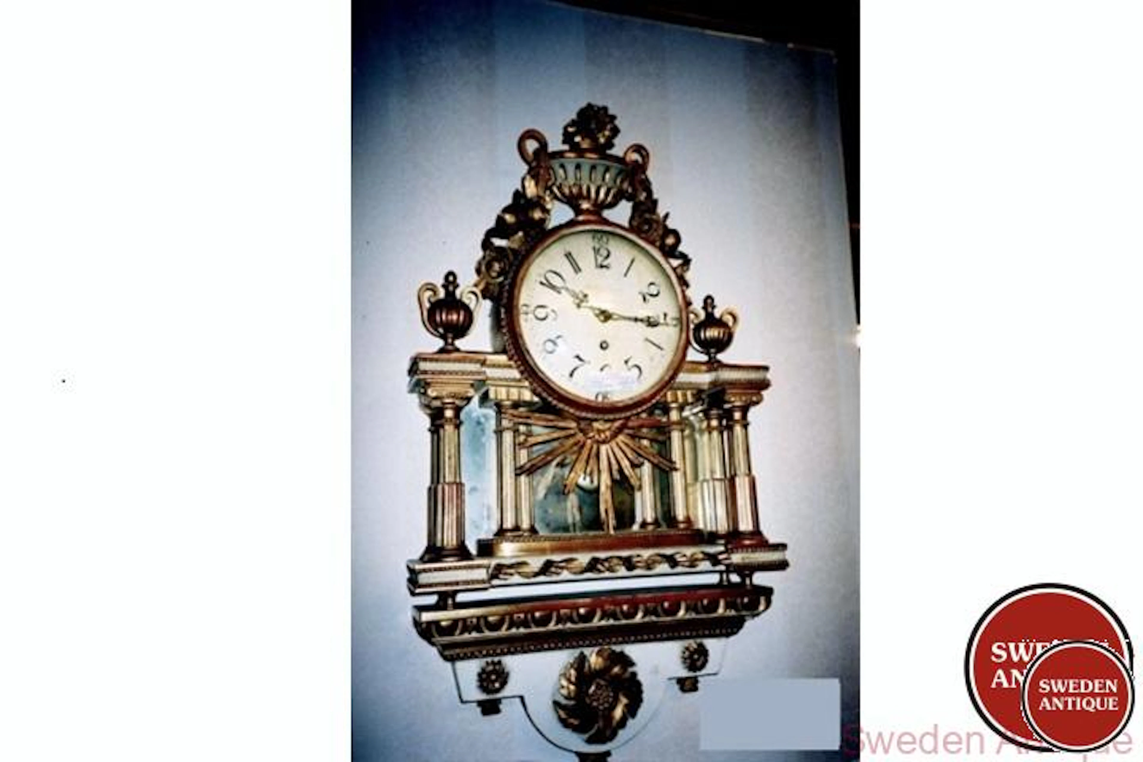 Antique Late gustavian Wall clock