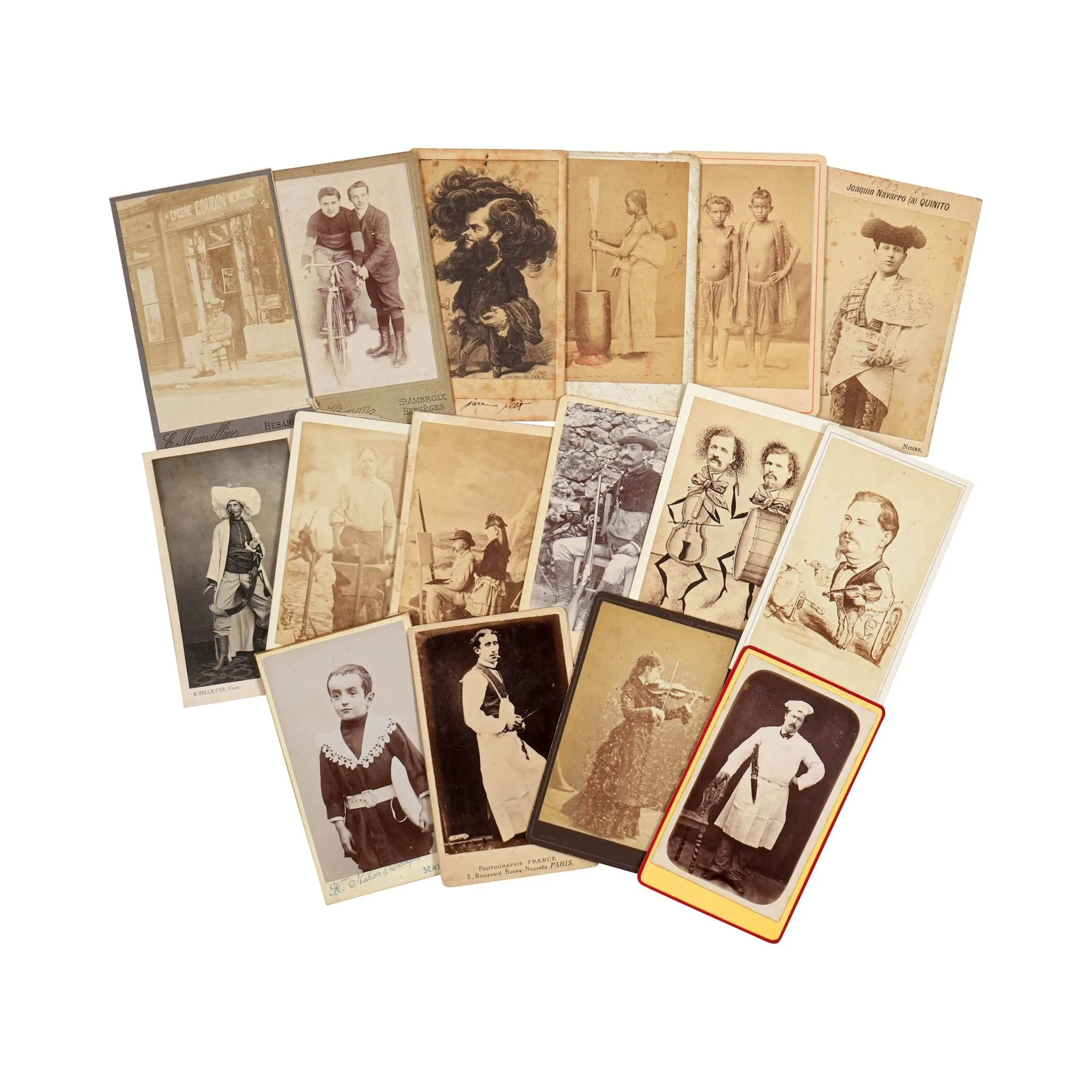 PORTRAITS DIVERS DONT METIERS 1860-1900 - Lot 43