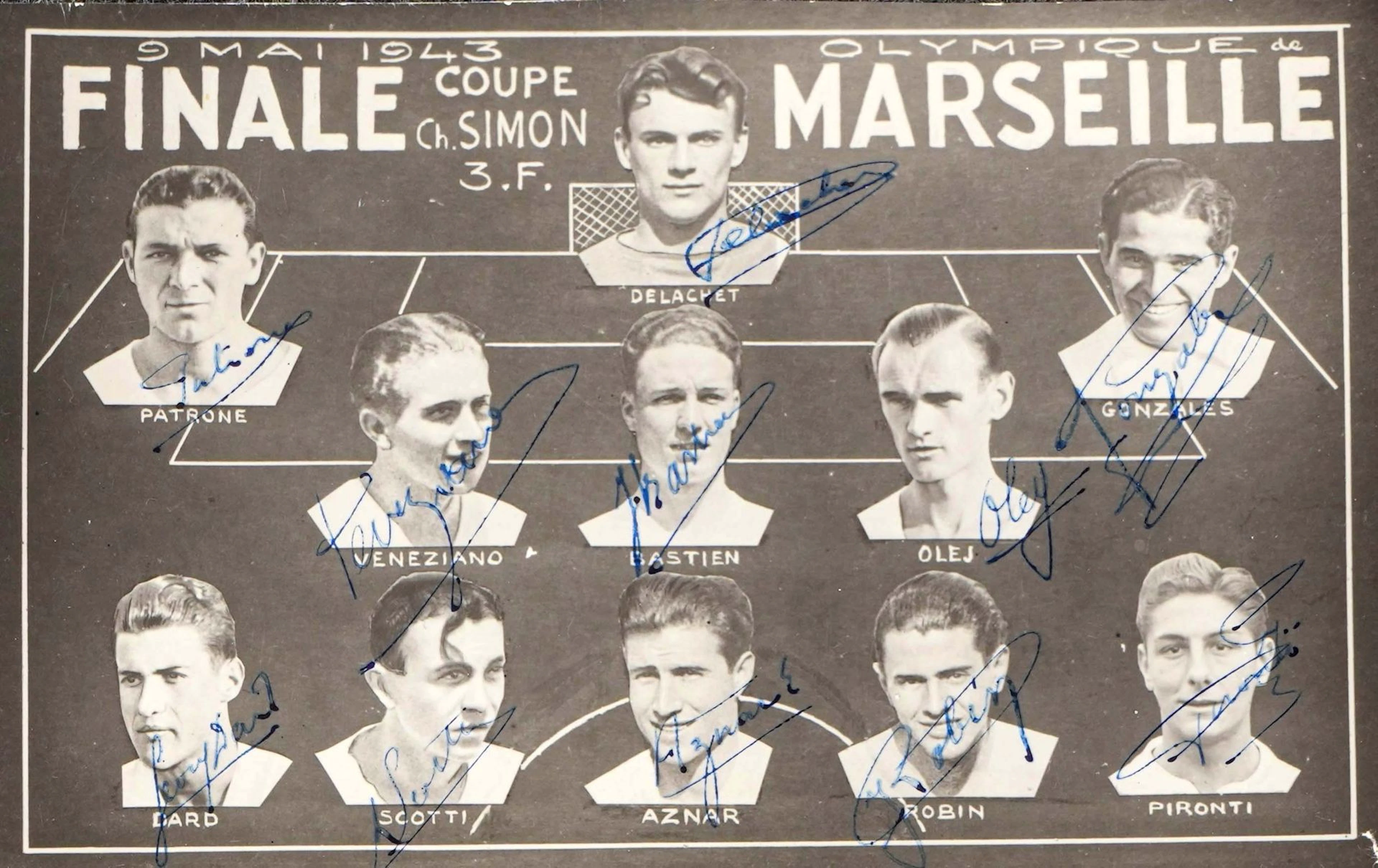 OLYMPIQUE DE MARSEILLE, c.1936-1946 - Lot 361