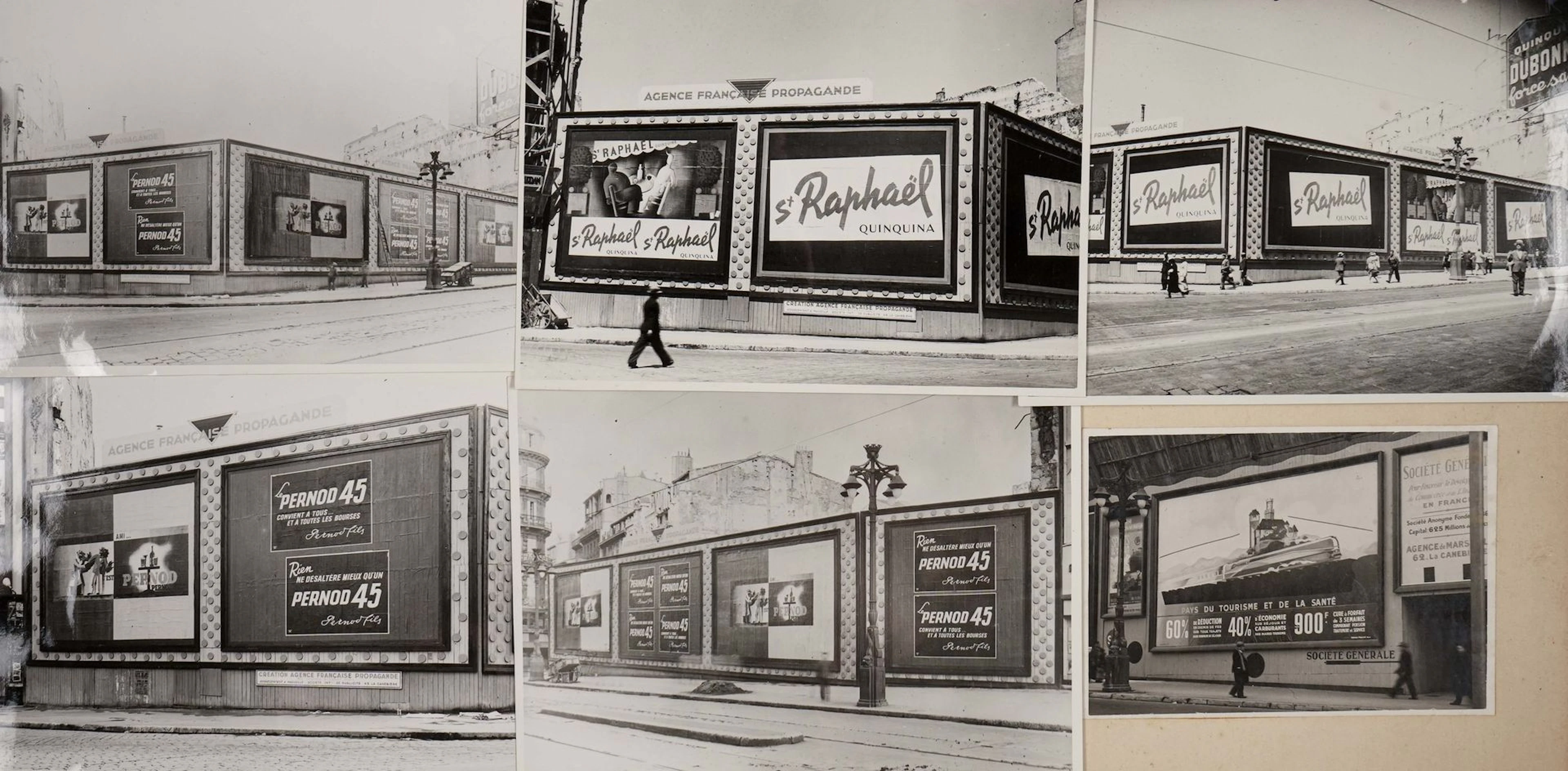 Enseignes et Affiches publicitaires à Marseille, c. 1935. - Lot 363