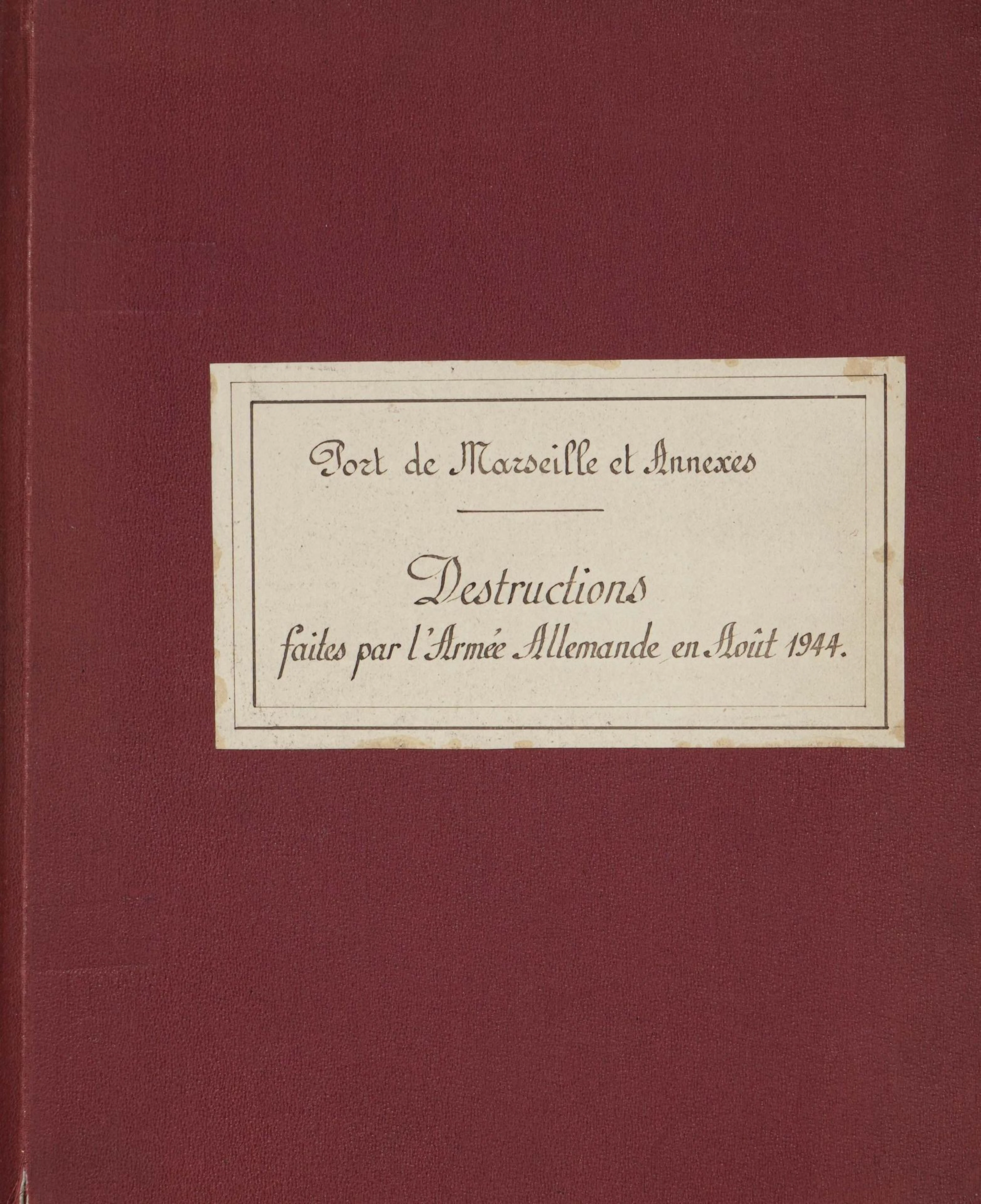 PORT DE MARSEILLE ET ANNNEXES - Lot 354