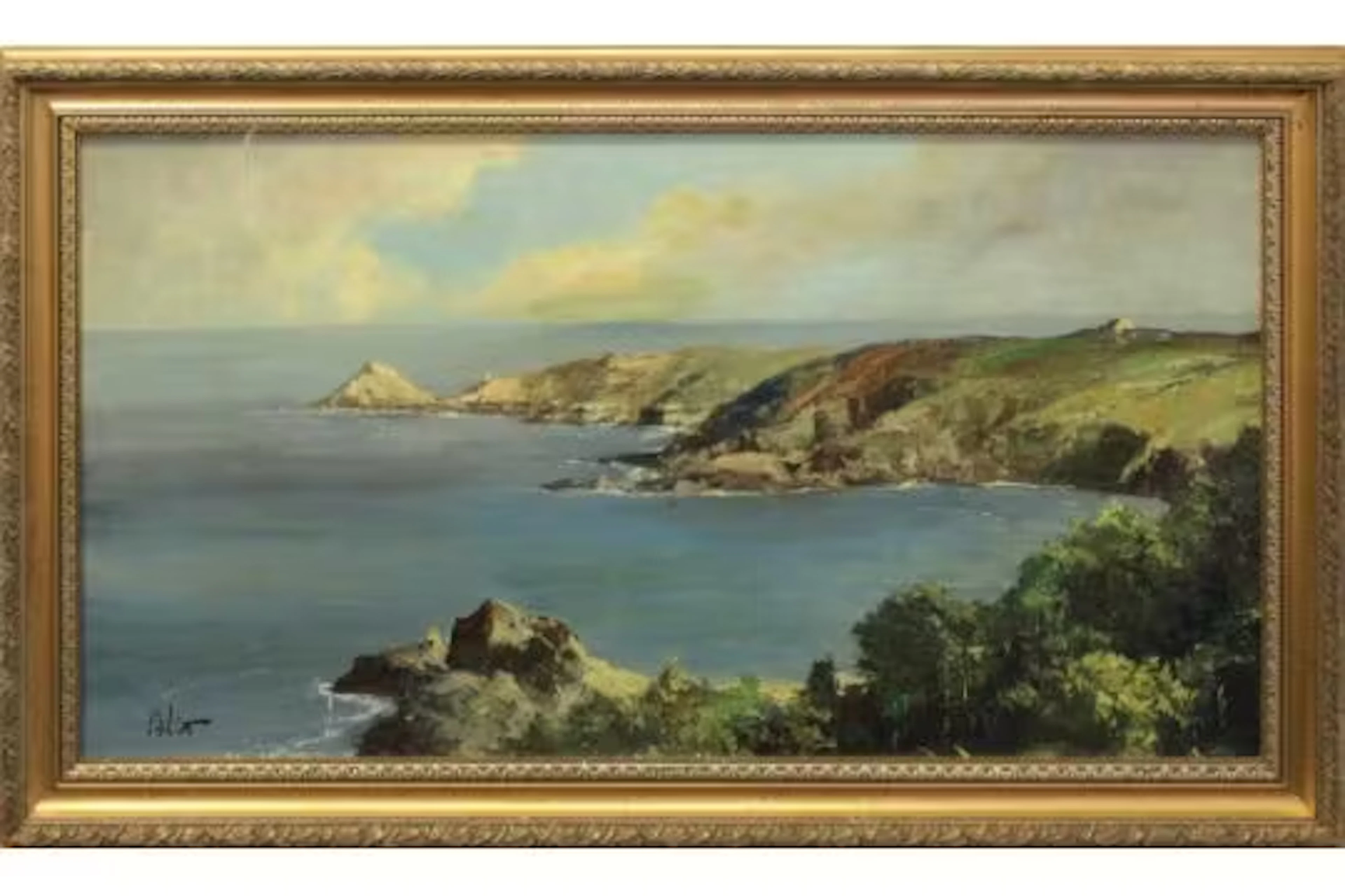 British School, late 20th century, Bouley Bay towards White Rock