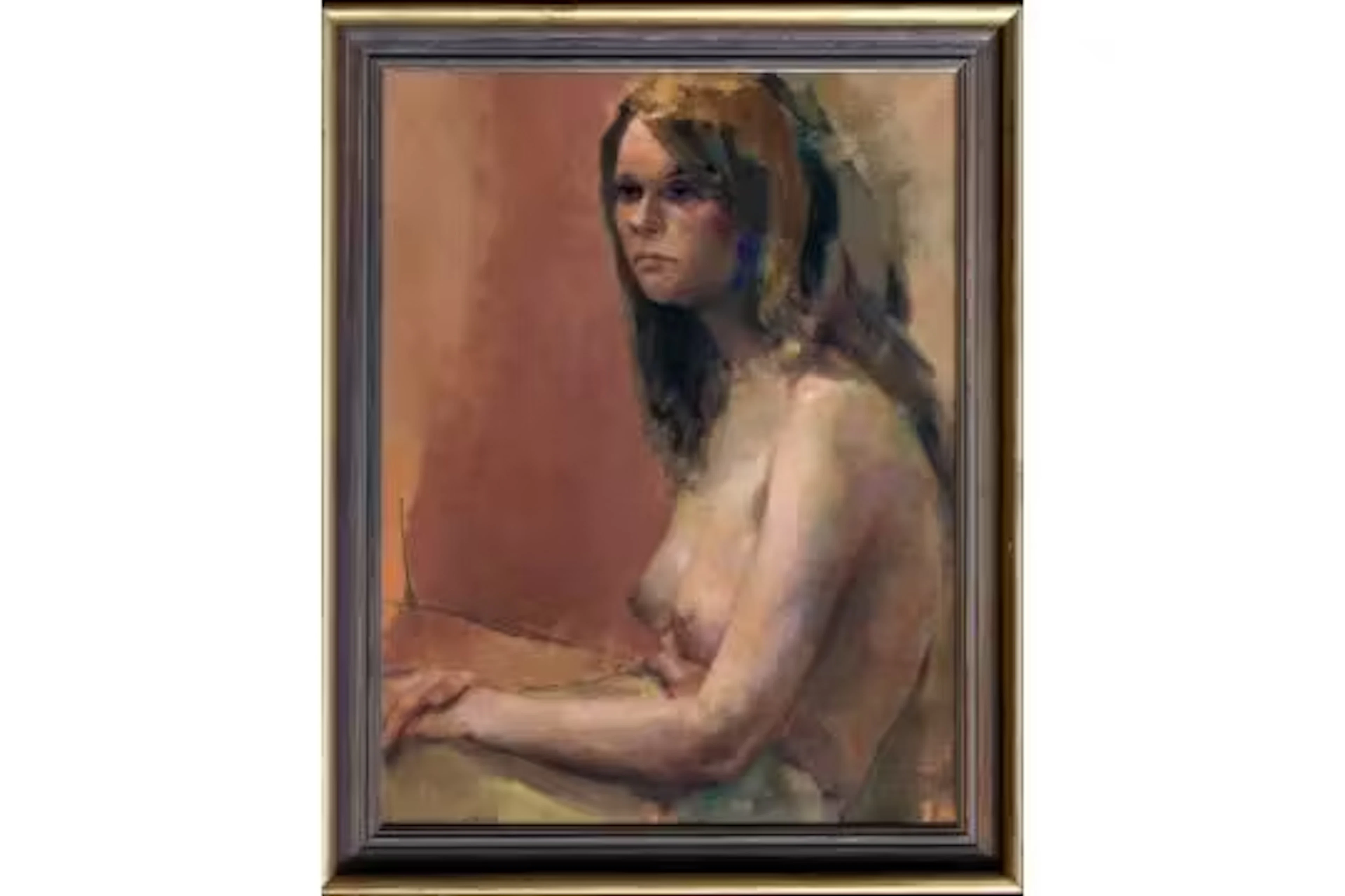 Frederick Sands RI (British, 1916-1992), Portrait of Mabel Sands