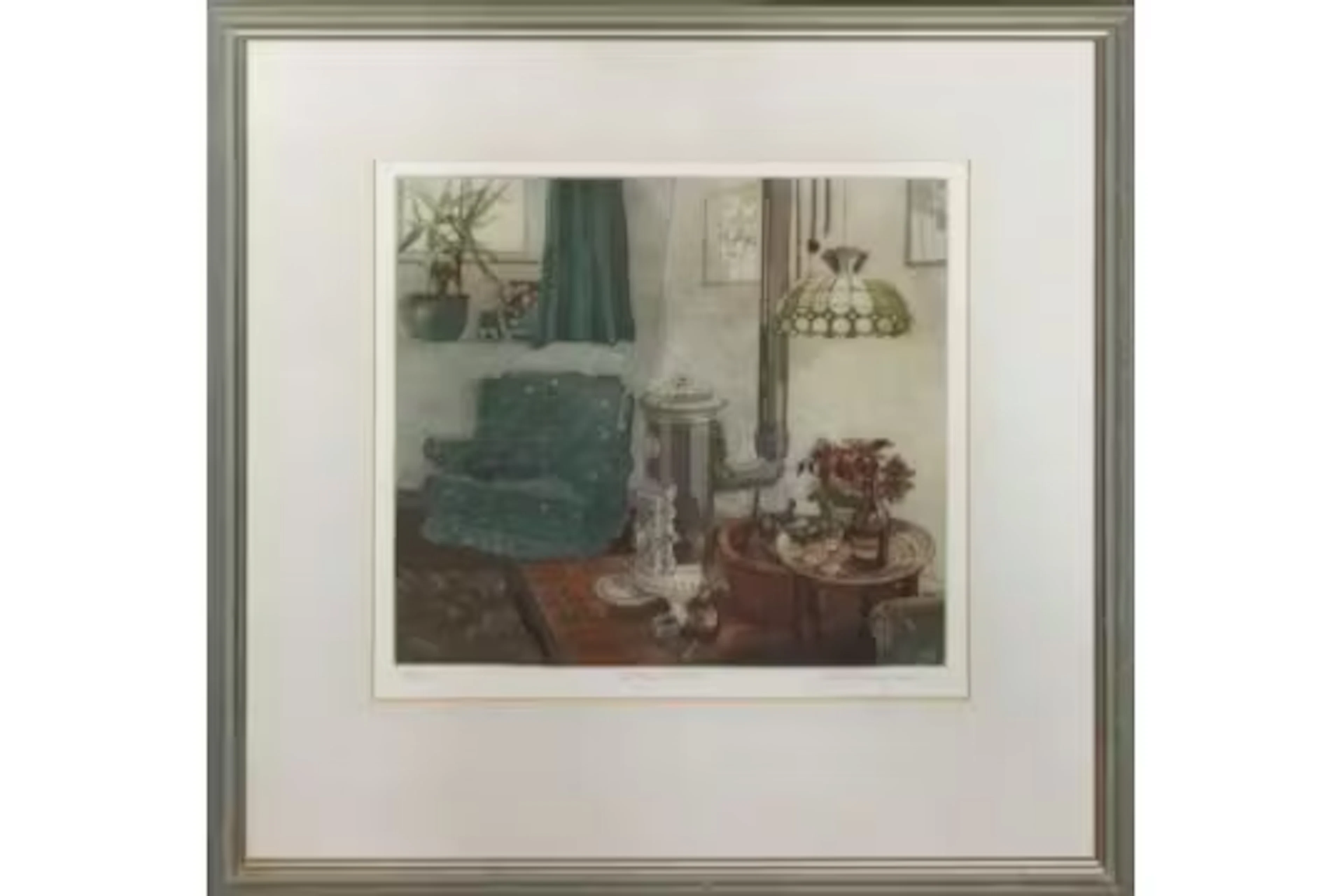 Barry Owen-Jones (British, 1934-2018), "Cottage Interior", Signed