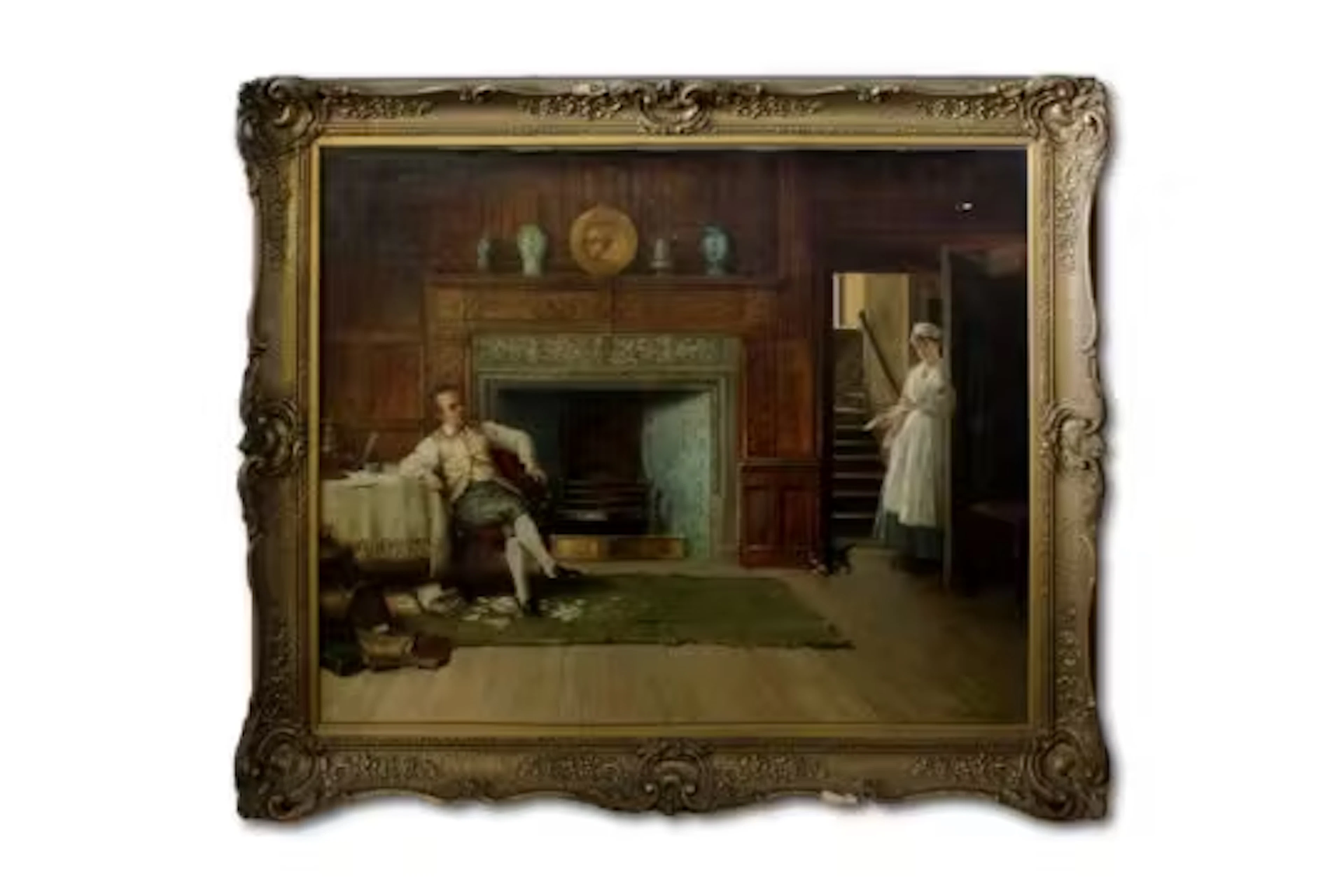 Attributed to Walter Dendy Sadler (1854-1923), Presenting the bill