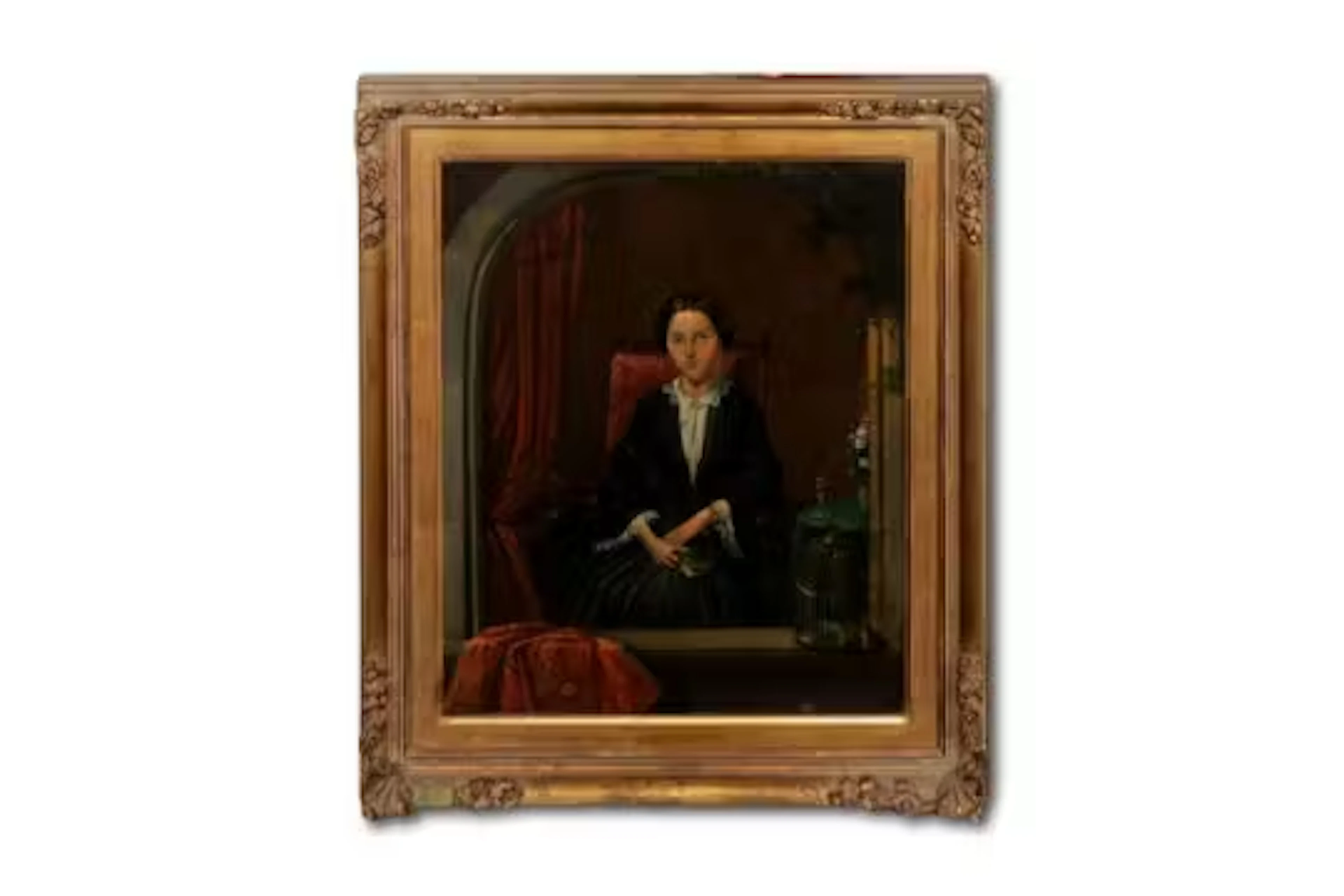 Thomas van Leent (Dutch, 1807-1882), Portrait of a young lady, seated