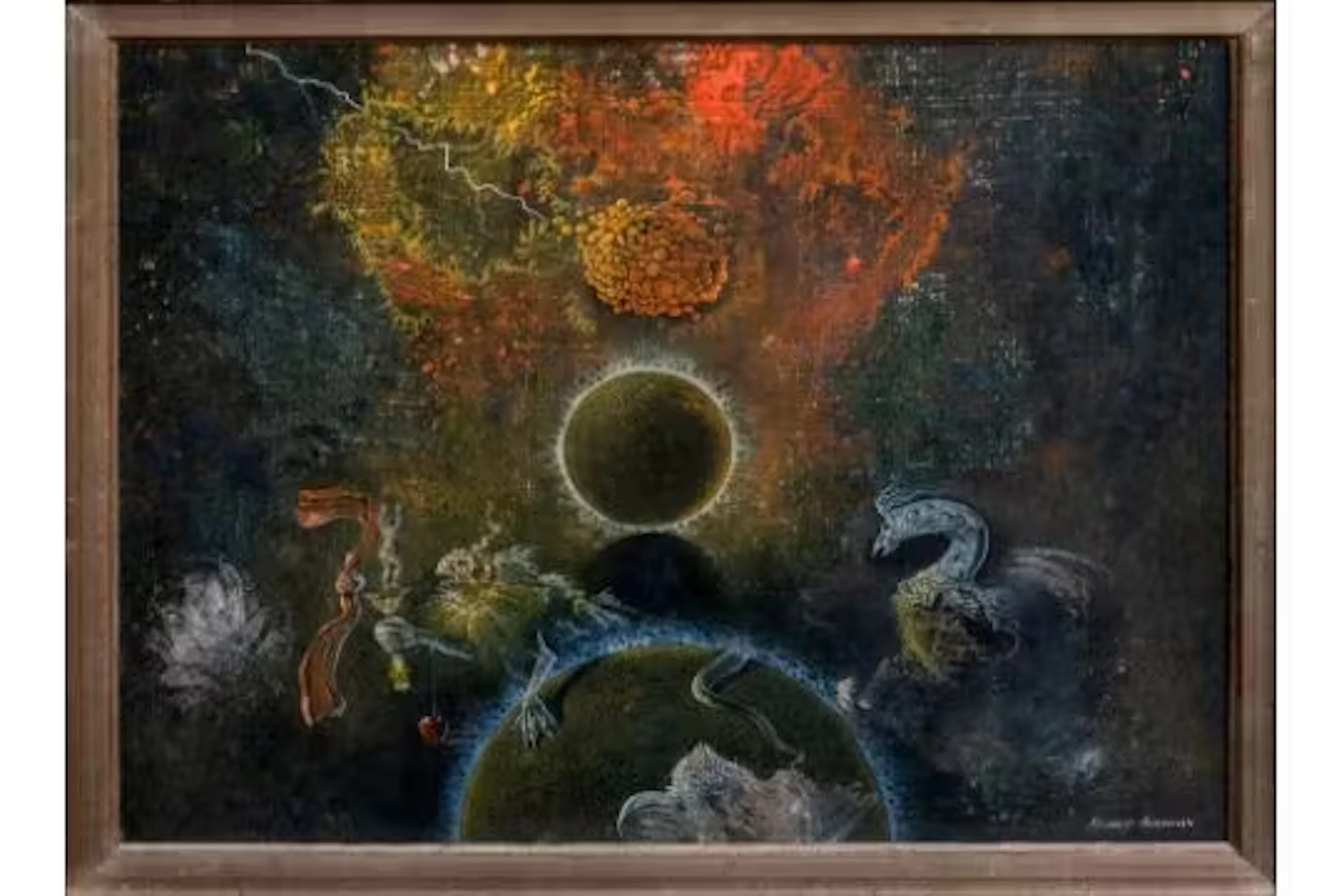 Richard Akerman (British, late 20th century), Fantastical Scene with